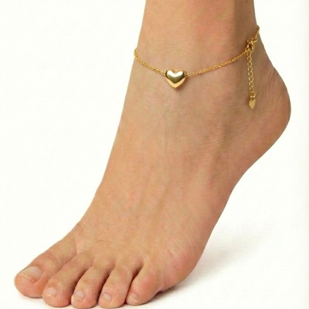 Petite Heart Anklet