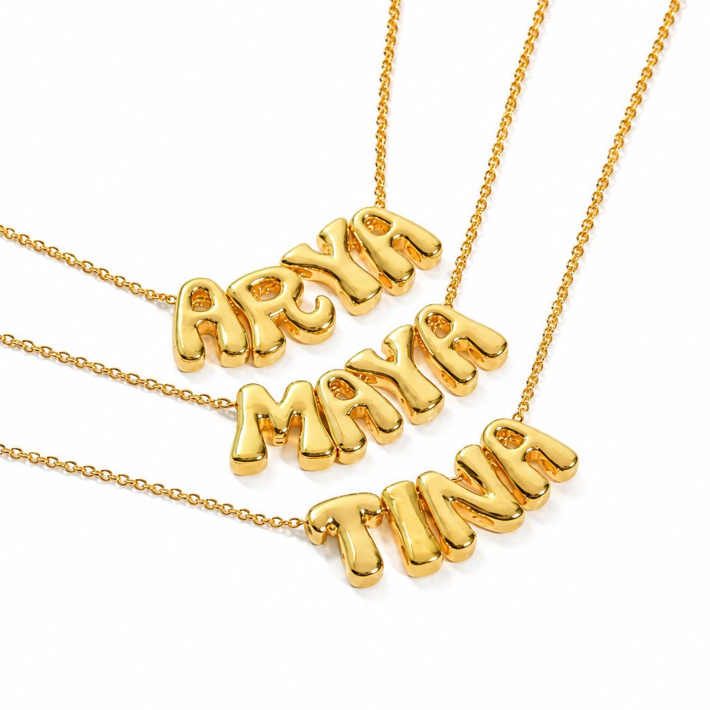 DIY Bubble Name Necklace | Anti-Tarnish