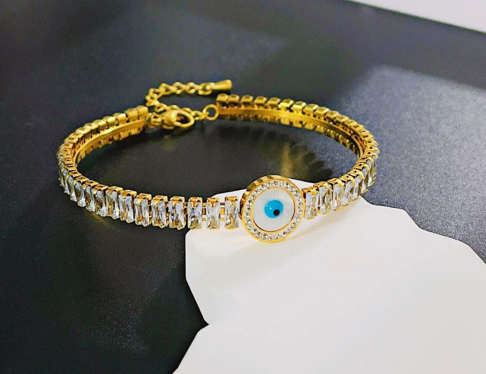 Tennis Evil Eye Bracelet