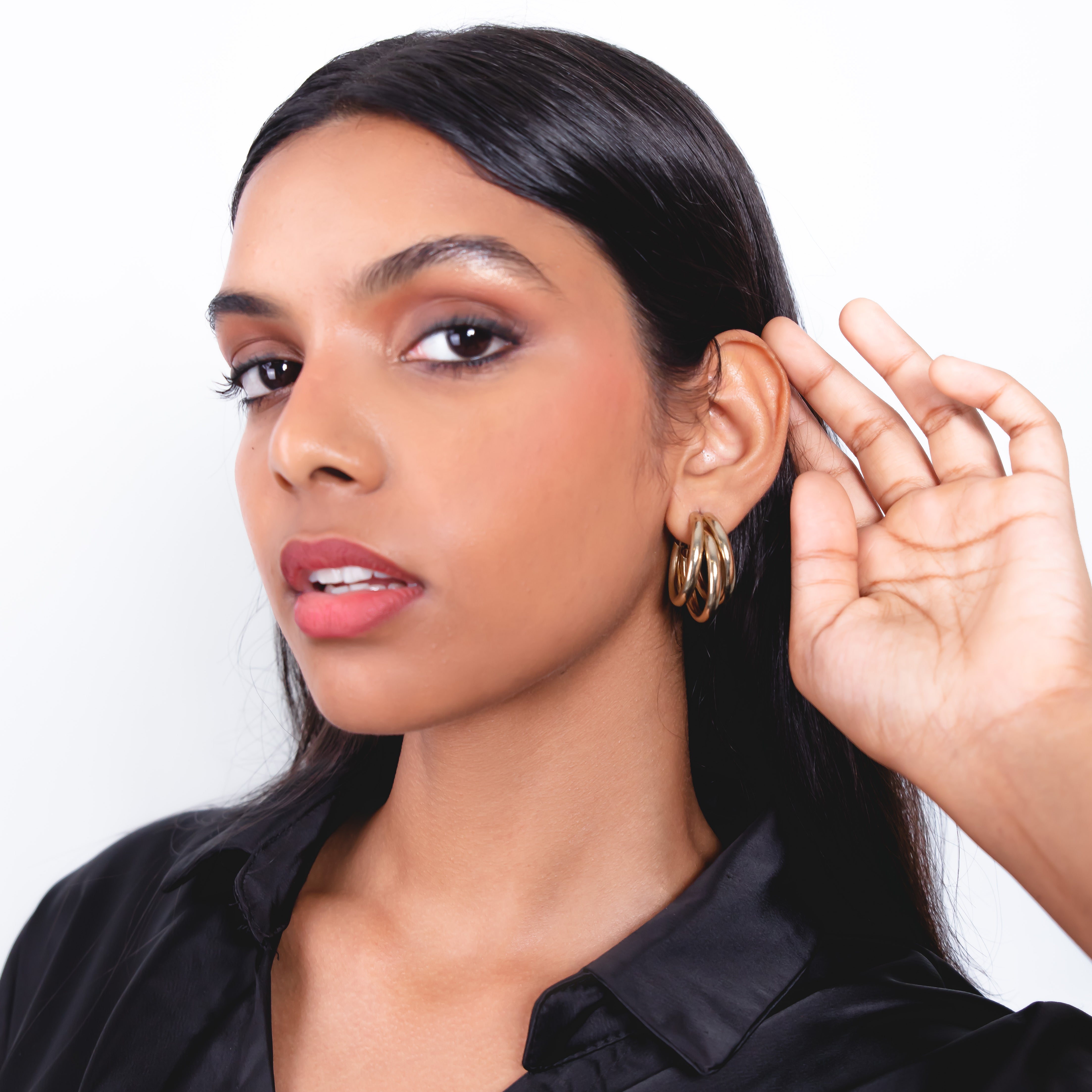 Triple Hoop Earrings