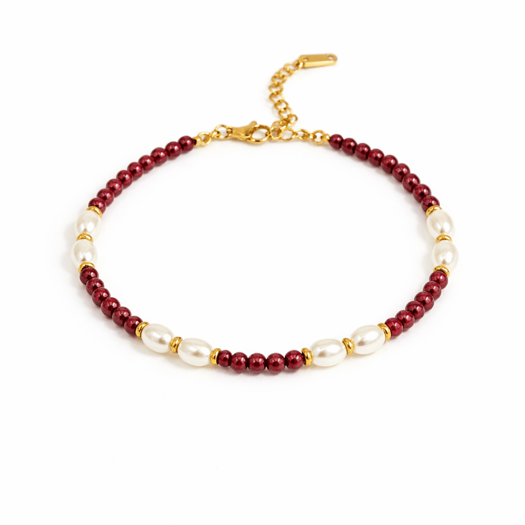 Crimson Pearl Bracelet