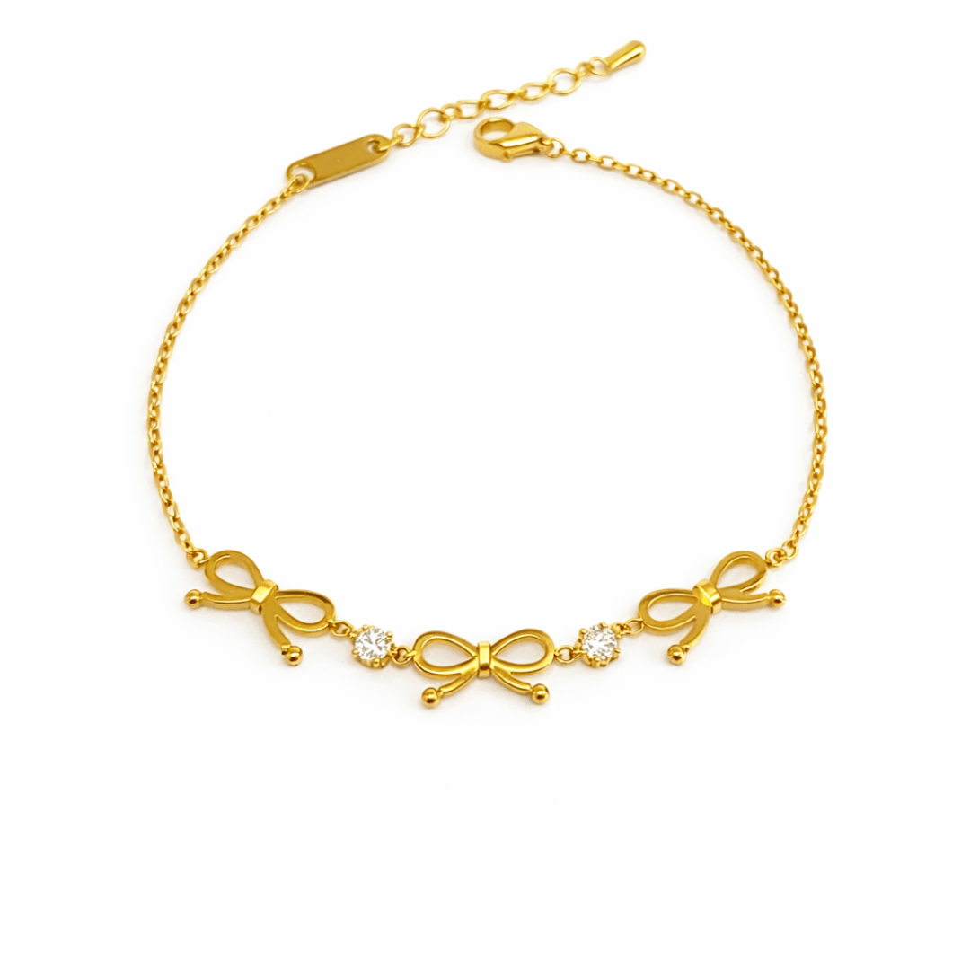Diamond Bow Bracelet