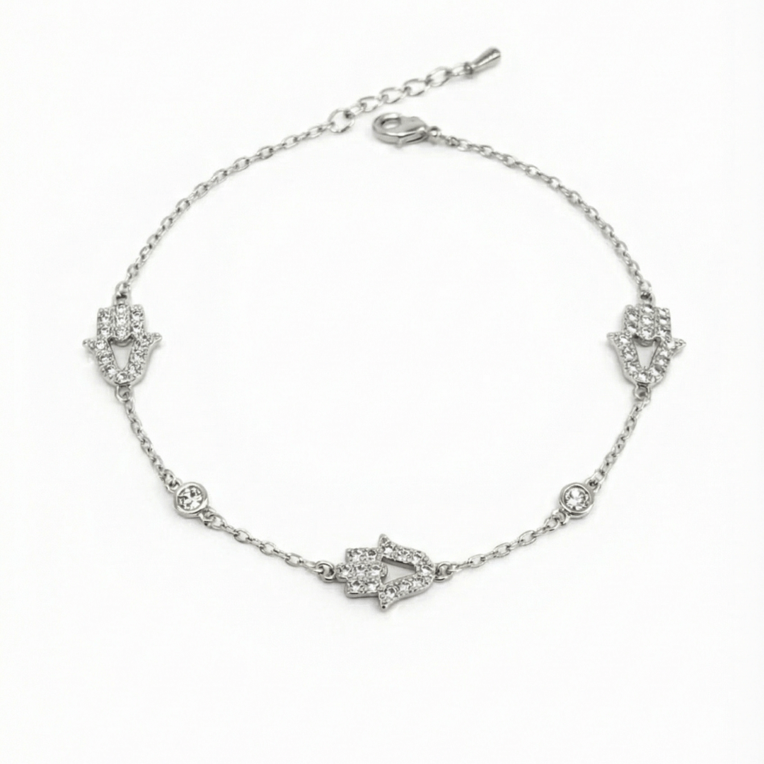 Shimmering Hamsa Bracelet