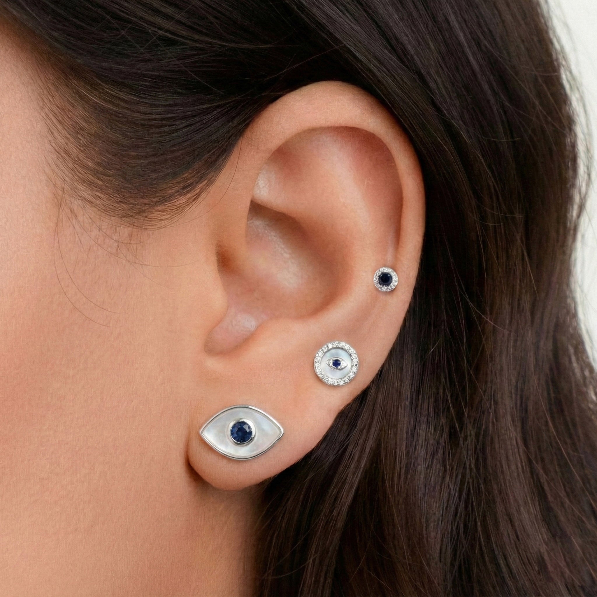 Pearlescent Evil Eye Stack