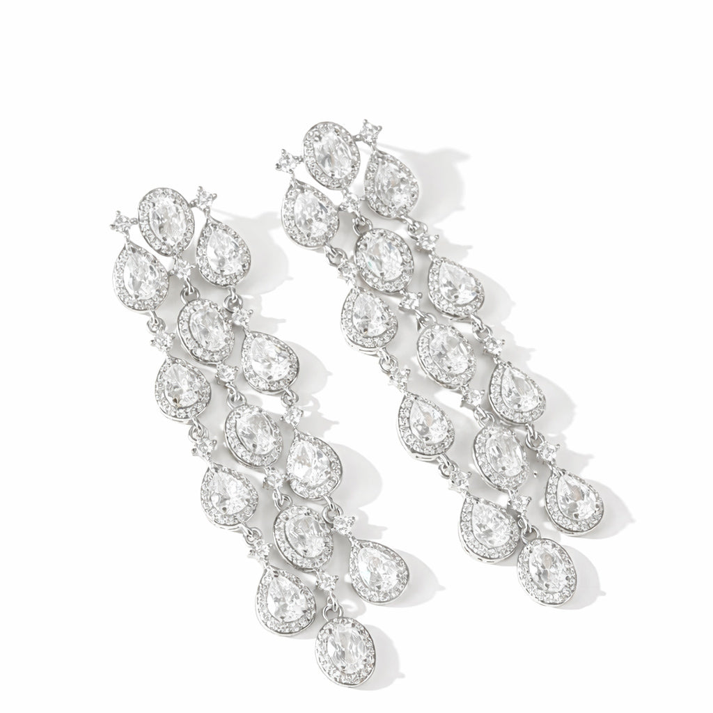 Crystal Snowfall Earrings