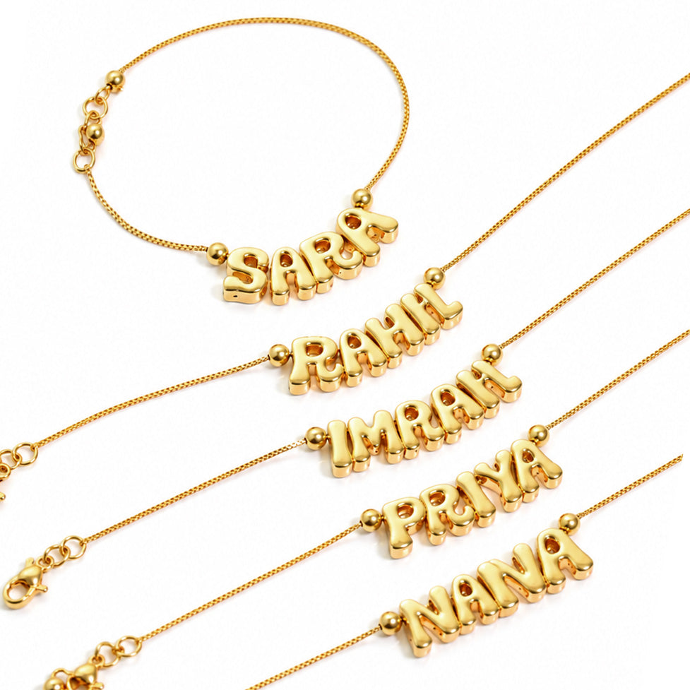 DIY Bubble Name Bracelet | Anti-Tarnish