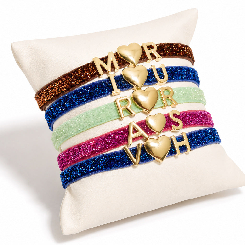 DIY Glitter Glam Bands Initials | Anti-Tarnish
