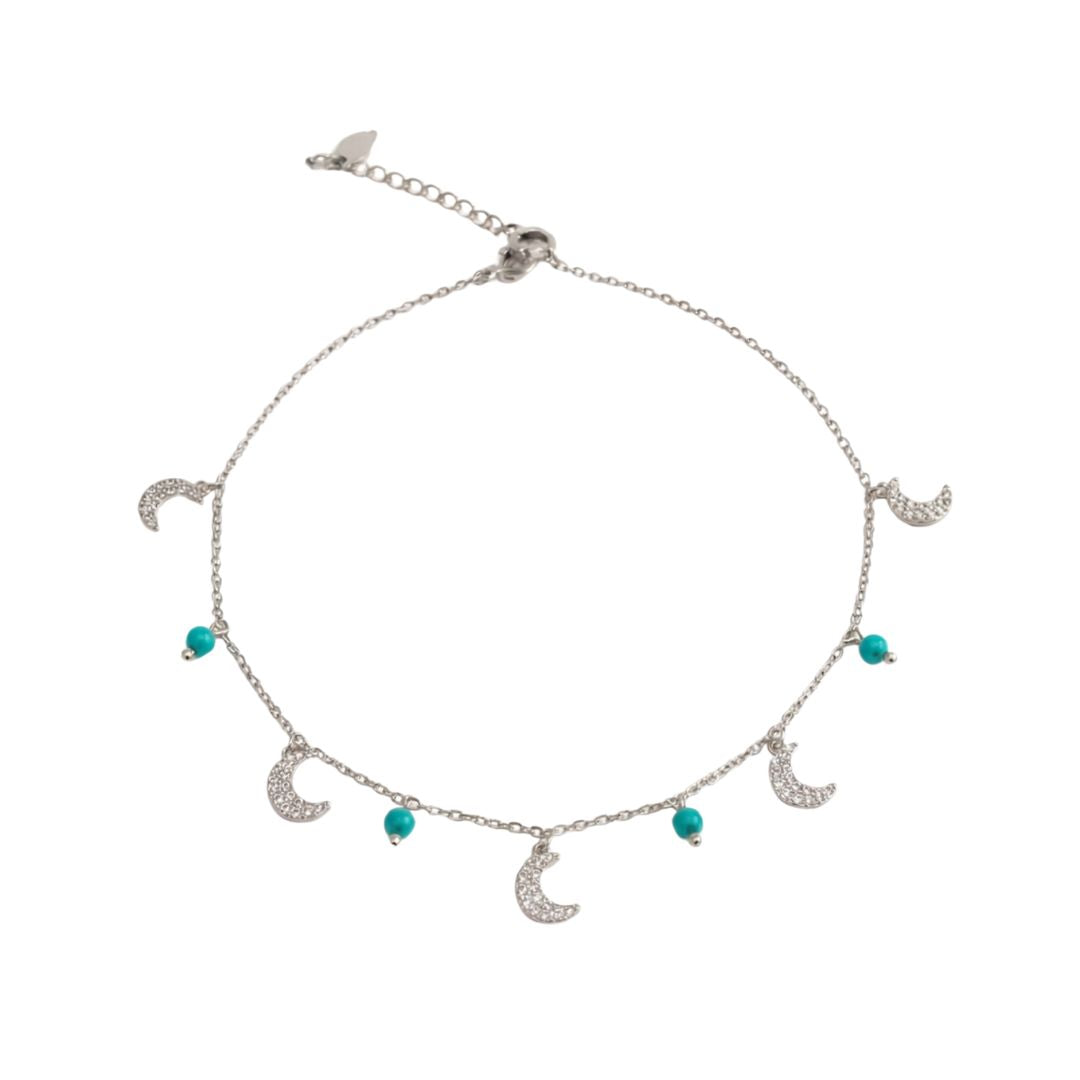 Midnight Crescent Anklet