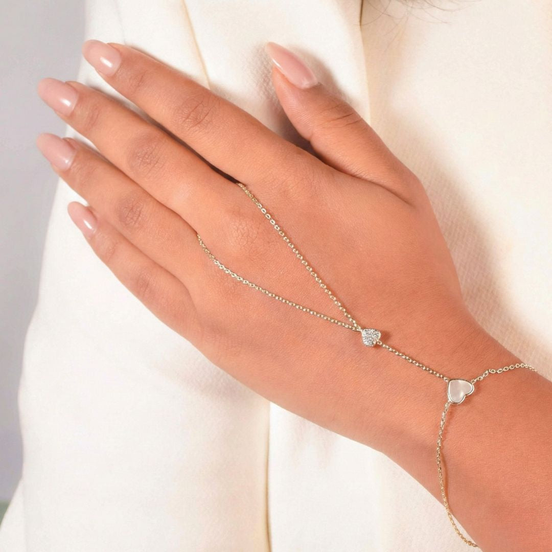 Dual Heart Drift Bracelet