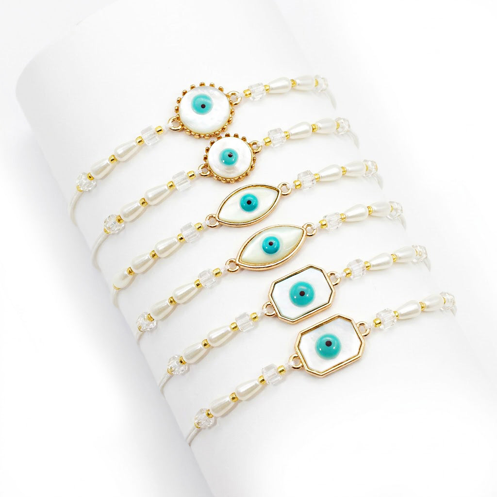 Evil Eye Rakhi Bracelets Set of 6
