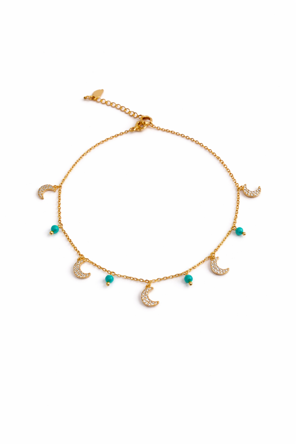Midnight Crescent Anklet