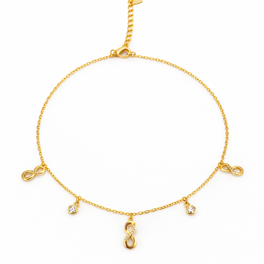 Sparkle Infinity Anklet