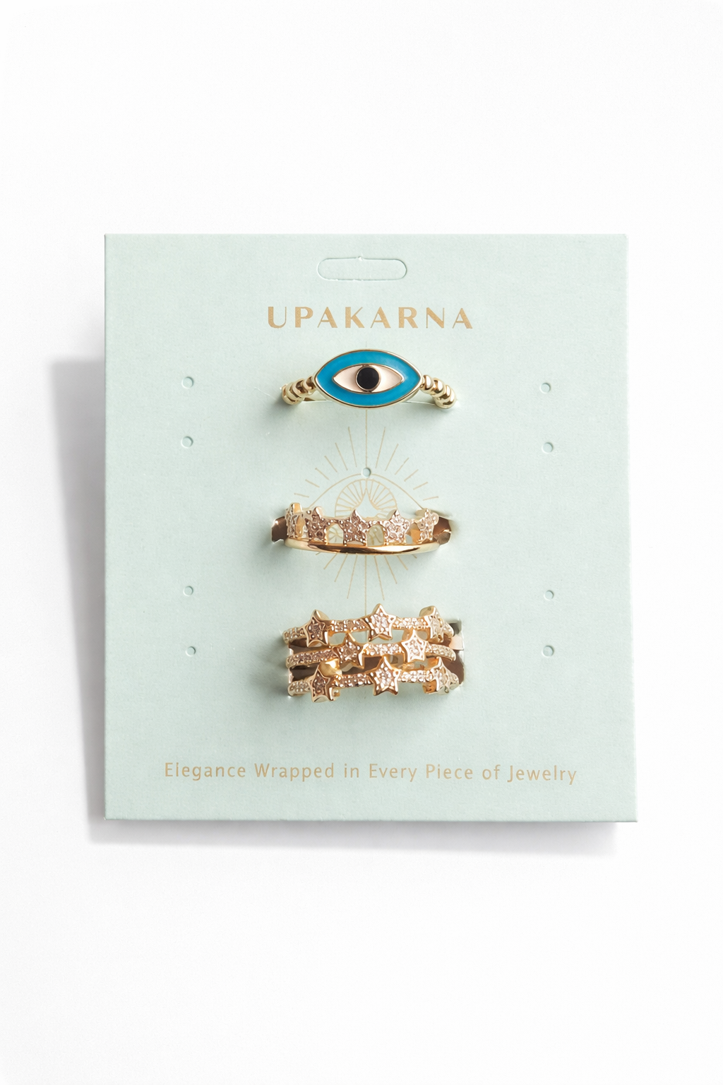 Evil Eye Stardust Ring Stack