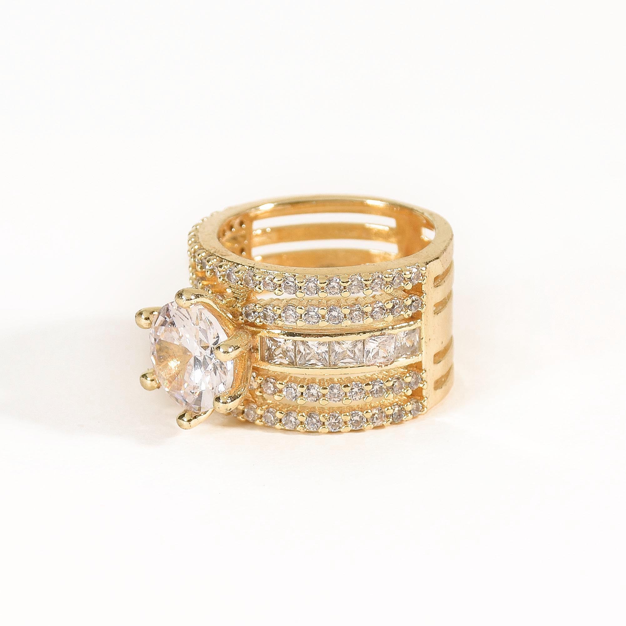 Broad Diamond Ring