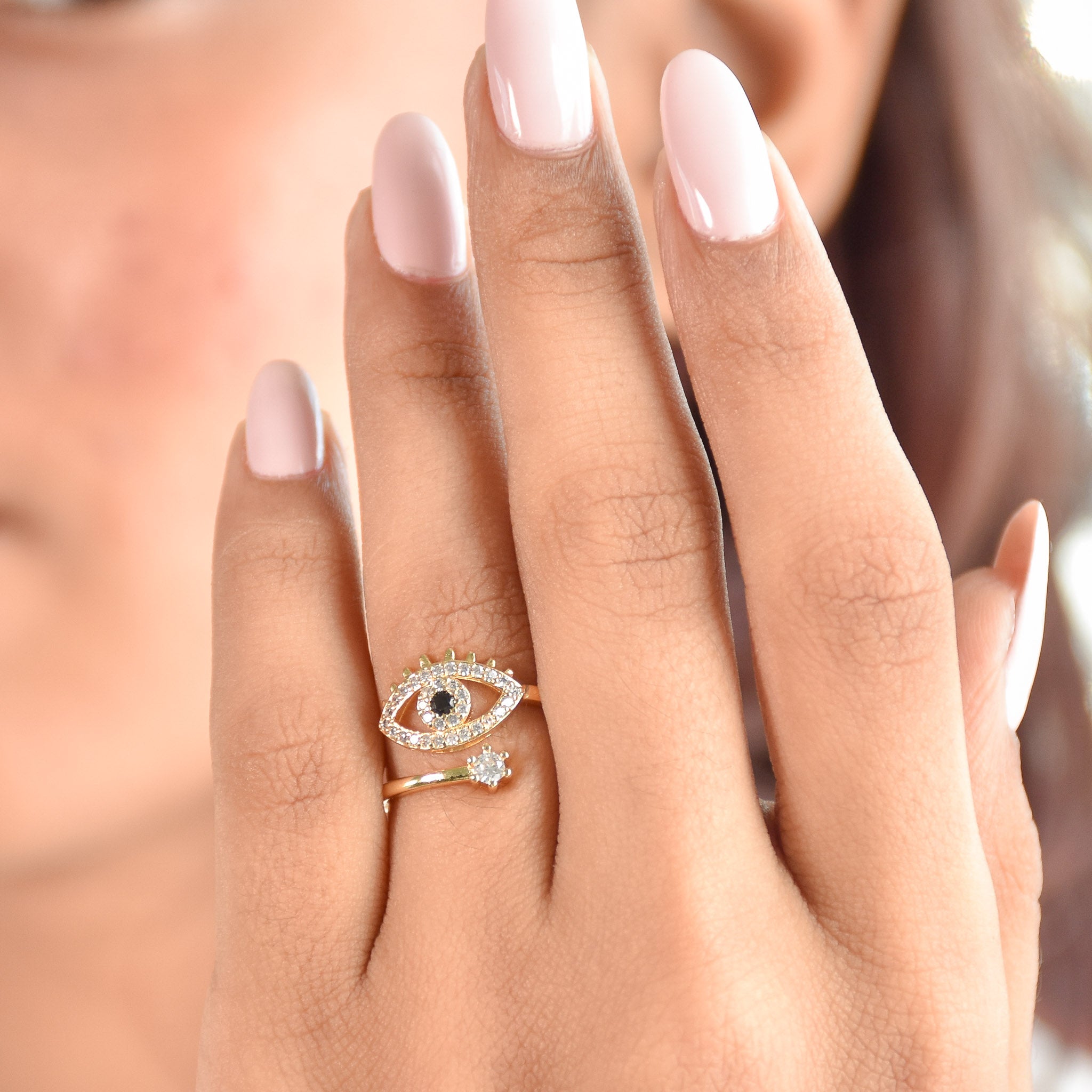 Dazzle Evil Eye Blink Ring