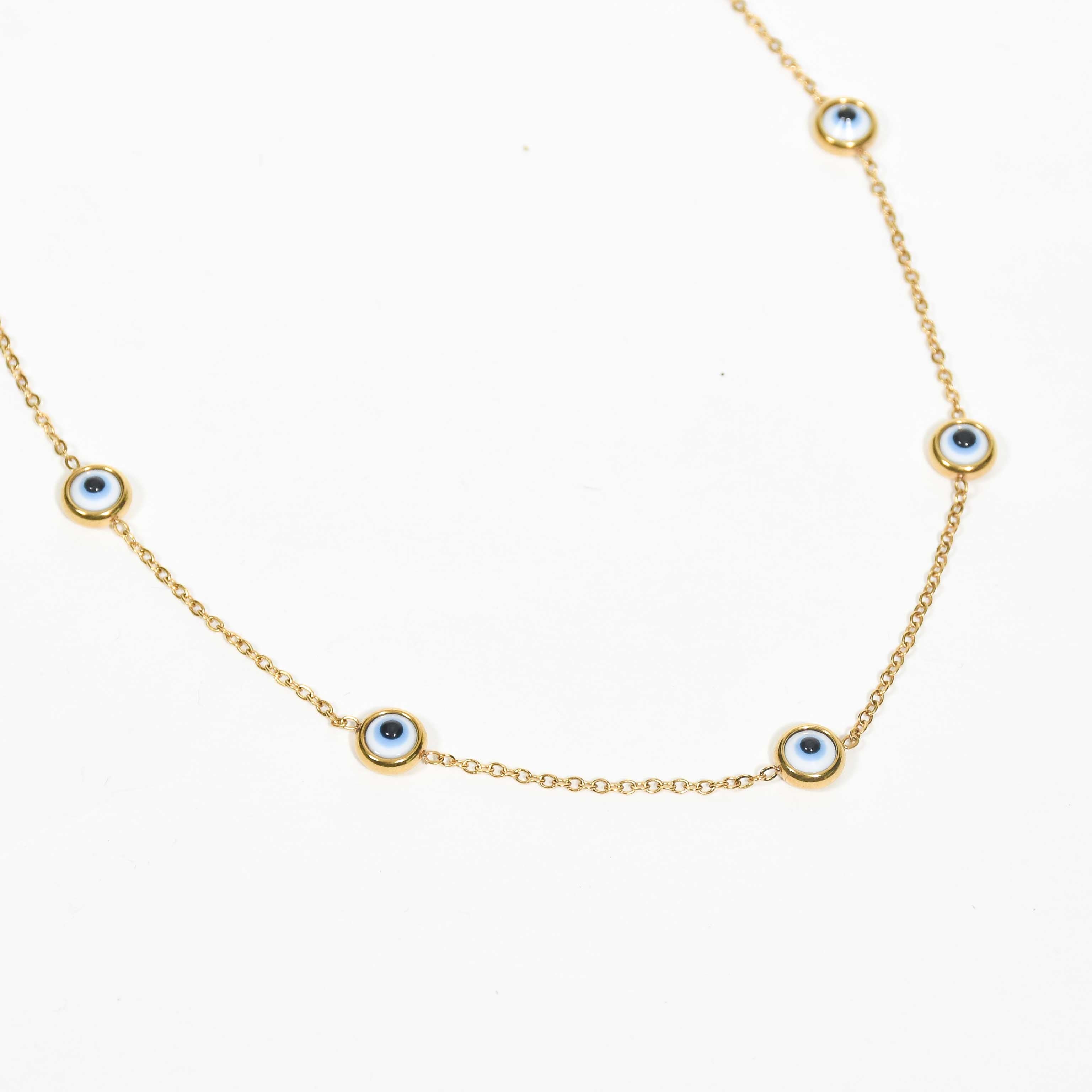 Multi Evil Eyes Necklace Gift Set