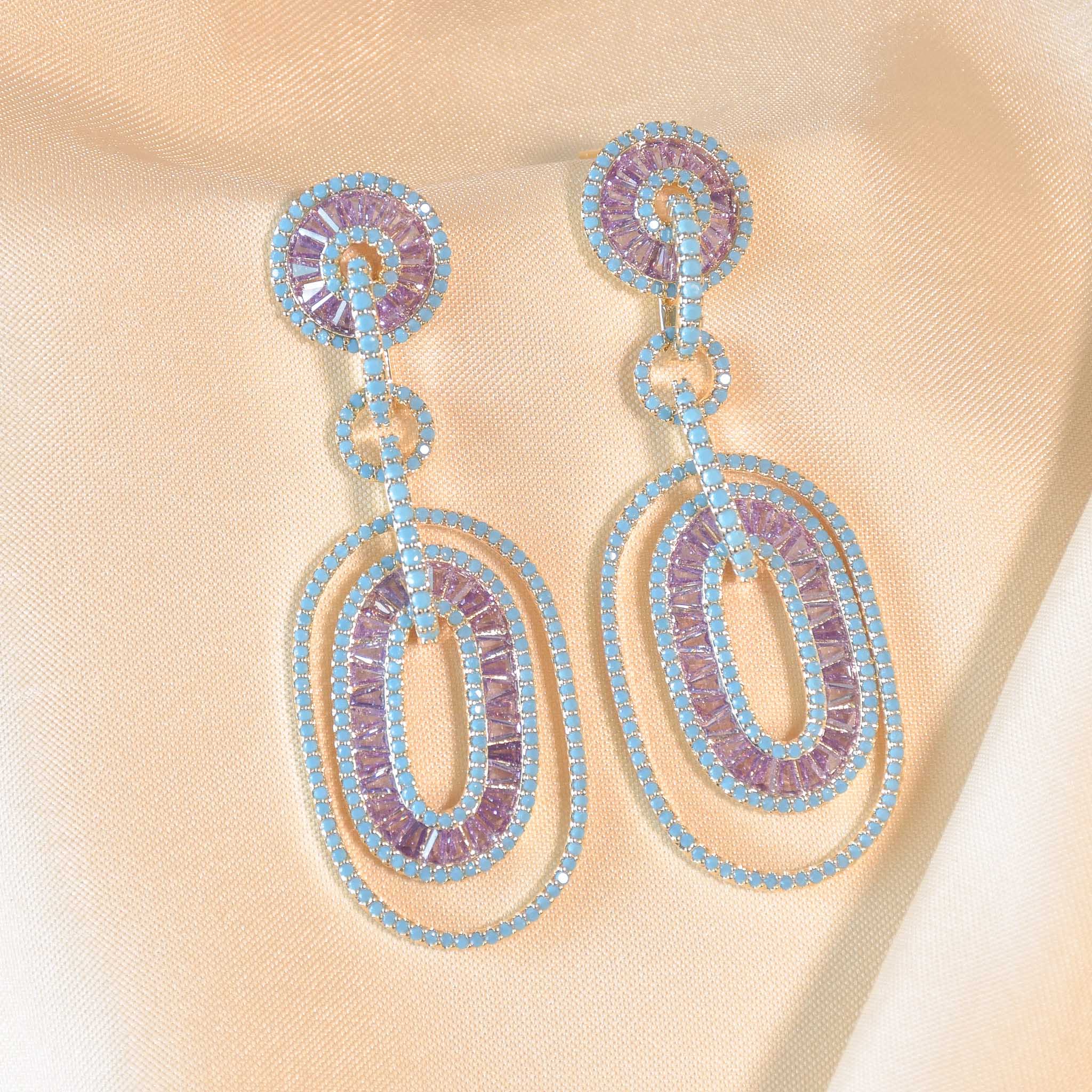 Shine Bound Ovals Earrings