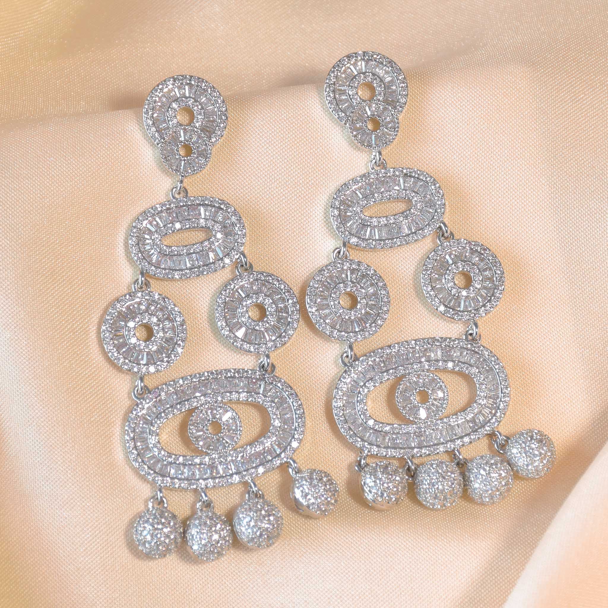 Eye of Elegance Drop Earrings