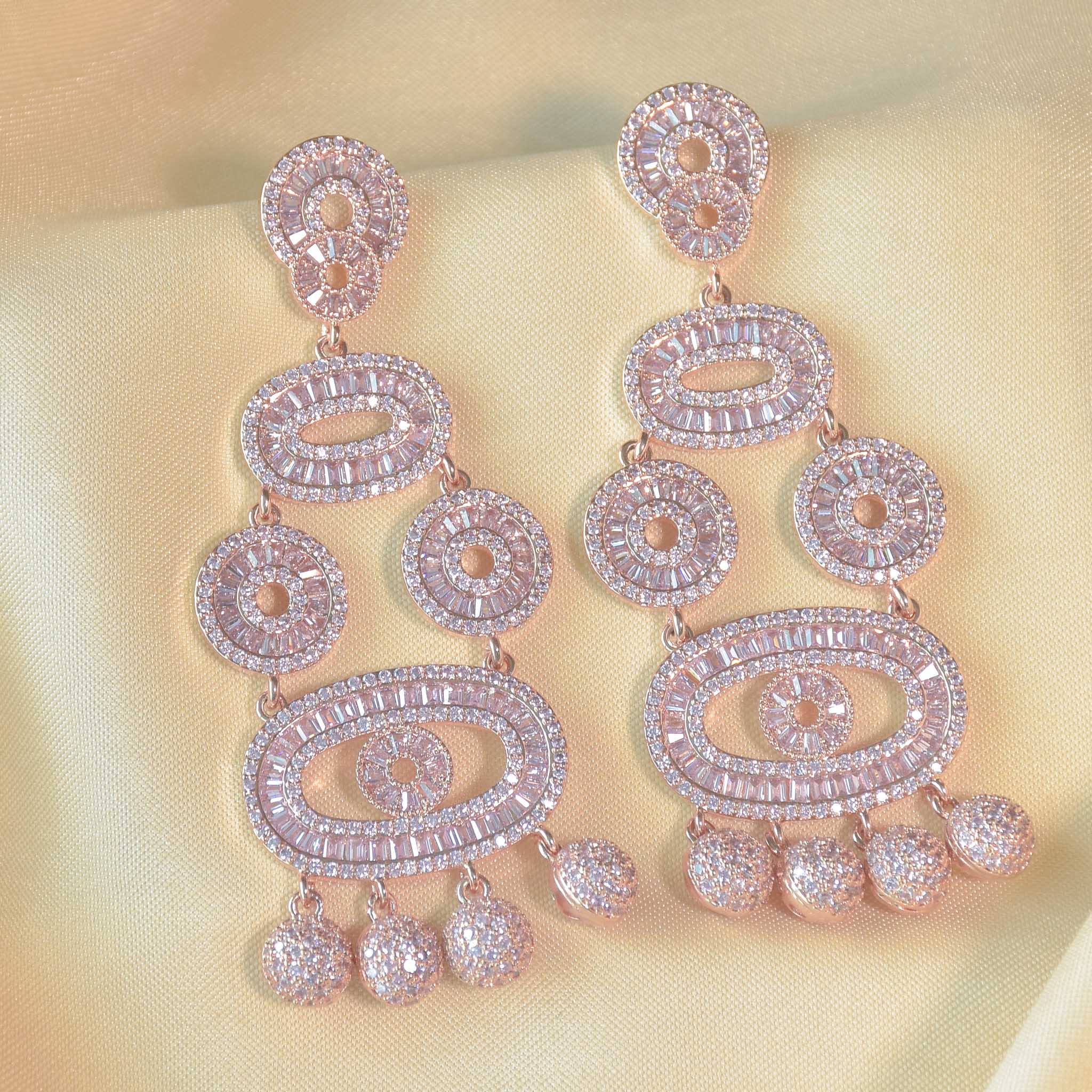 Eye of Elegance Drop Earrings