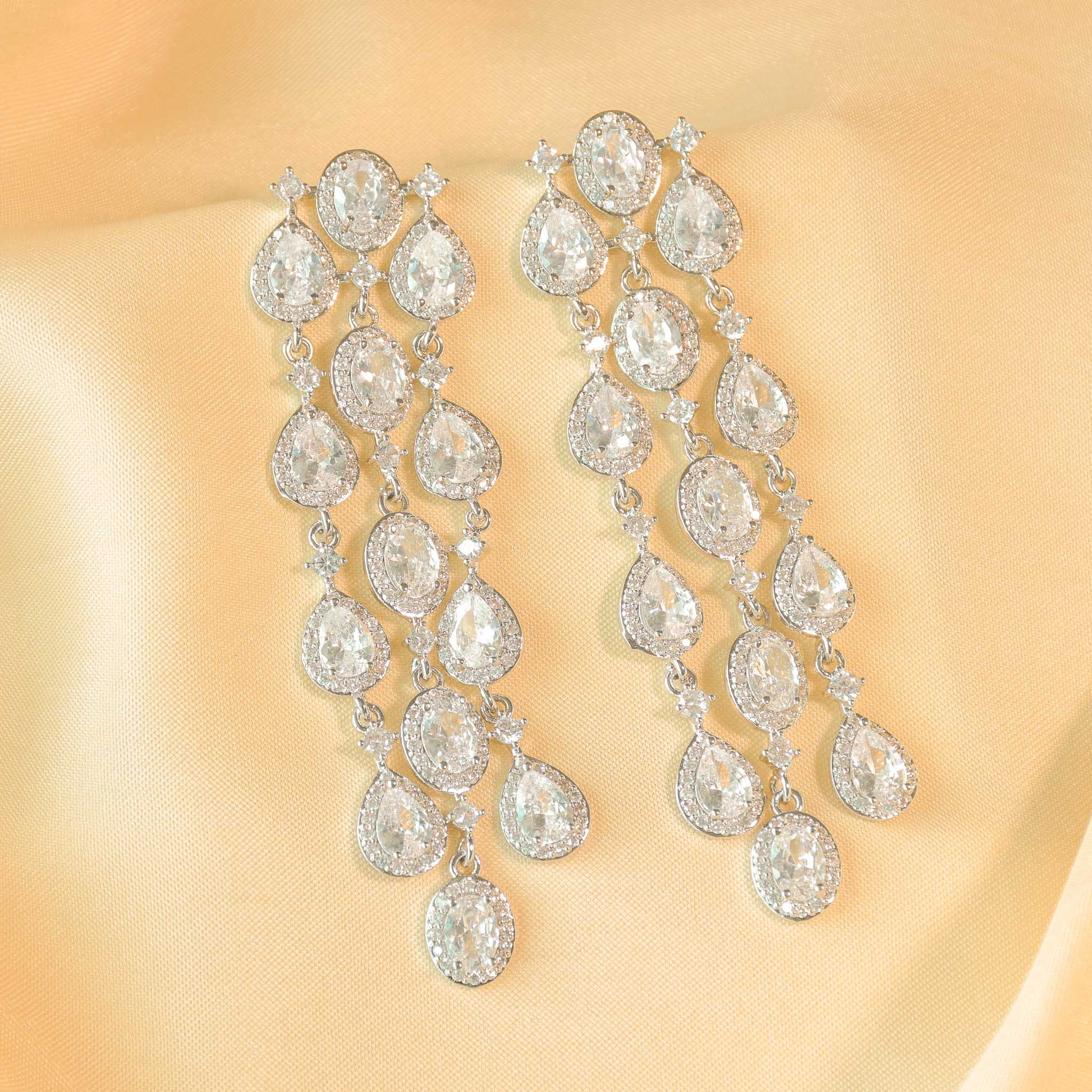 Crystal Snowfall Earrings