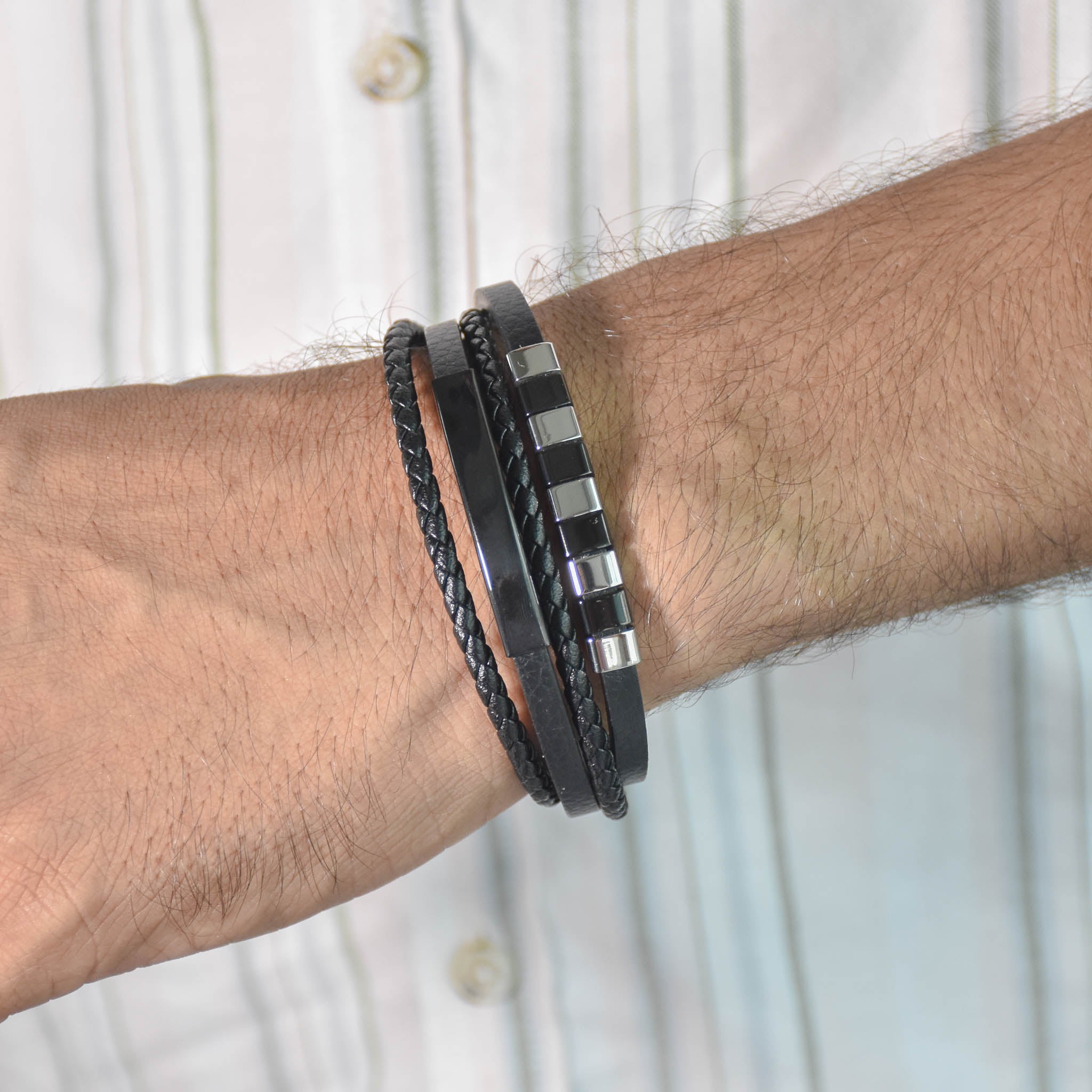 Square Link Men Bracelet