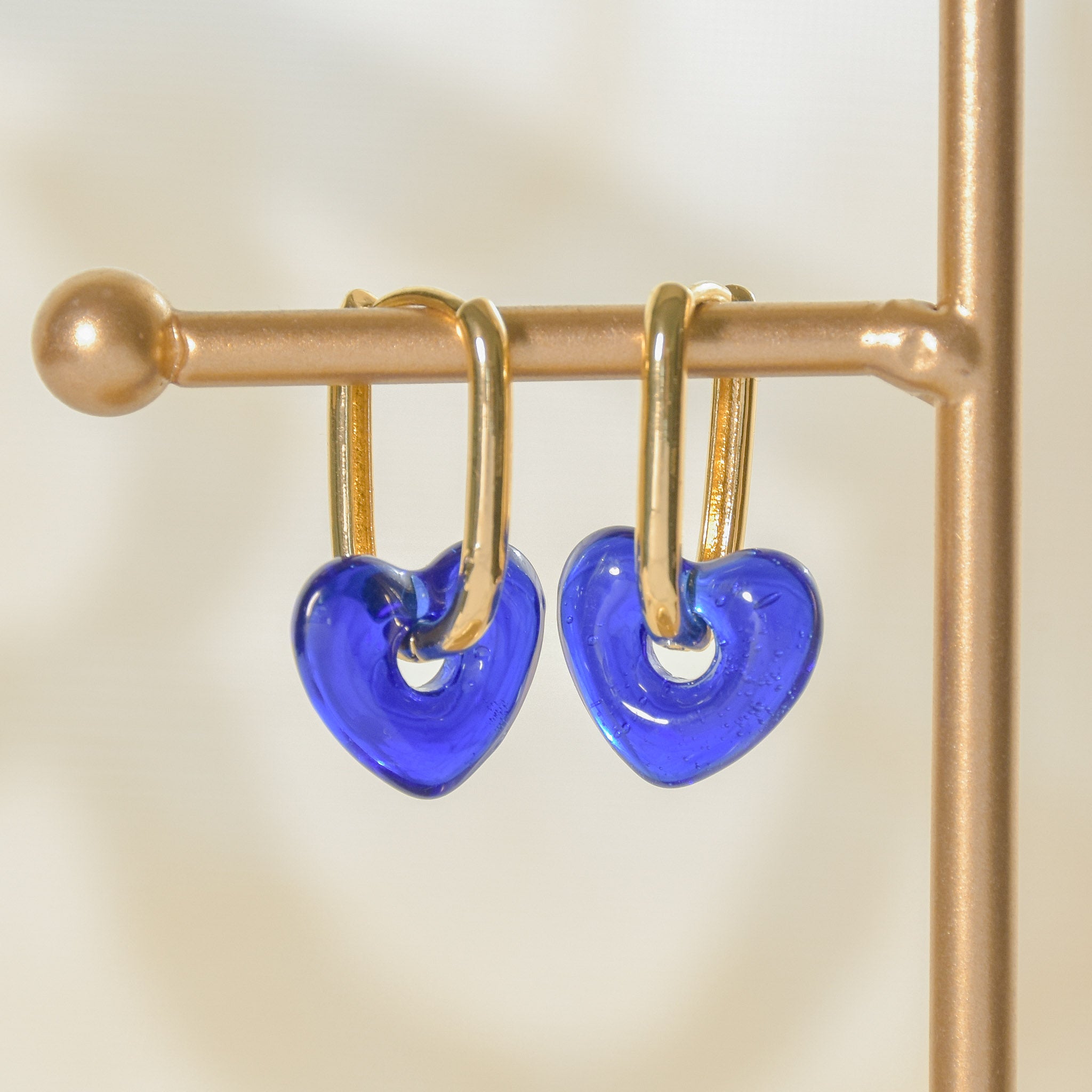 Mini Heart Hoop Earrings