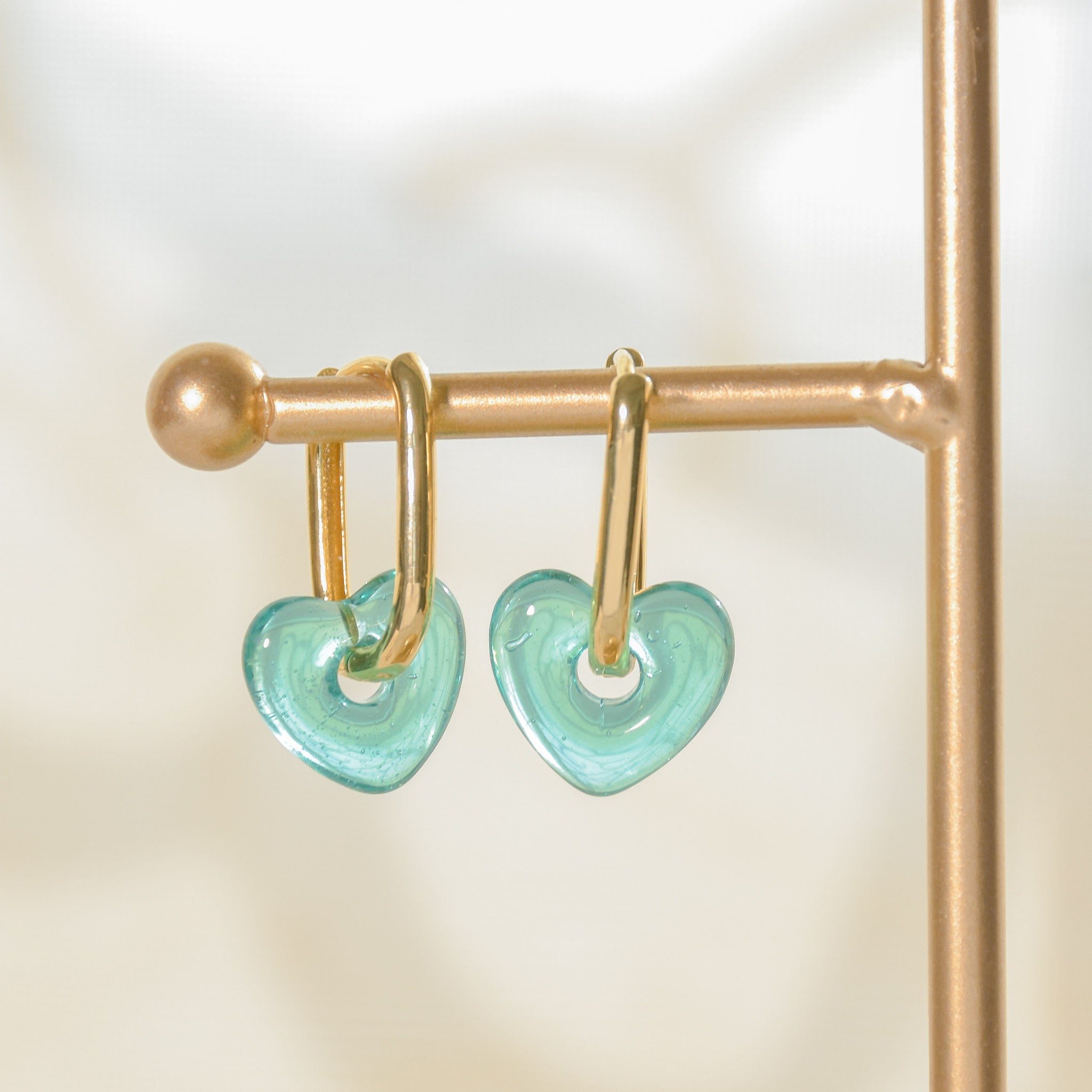 Mini Heart Hoop Earrings