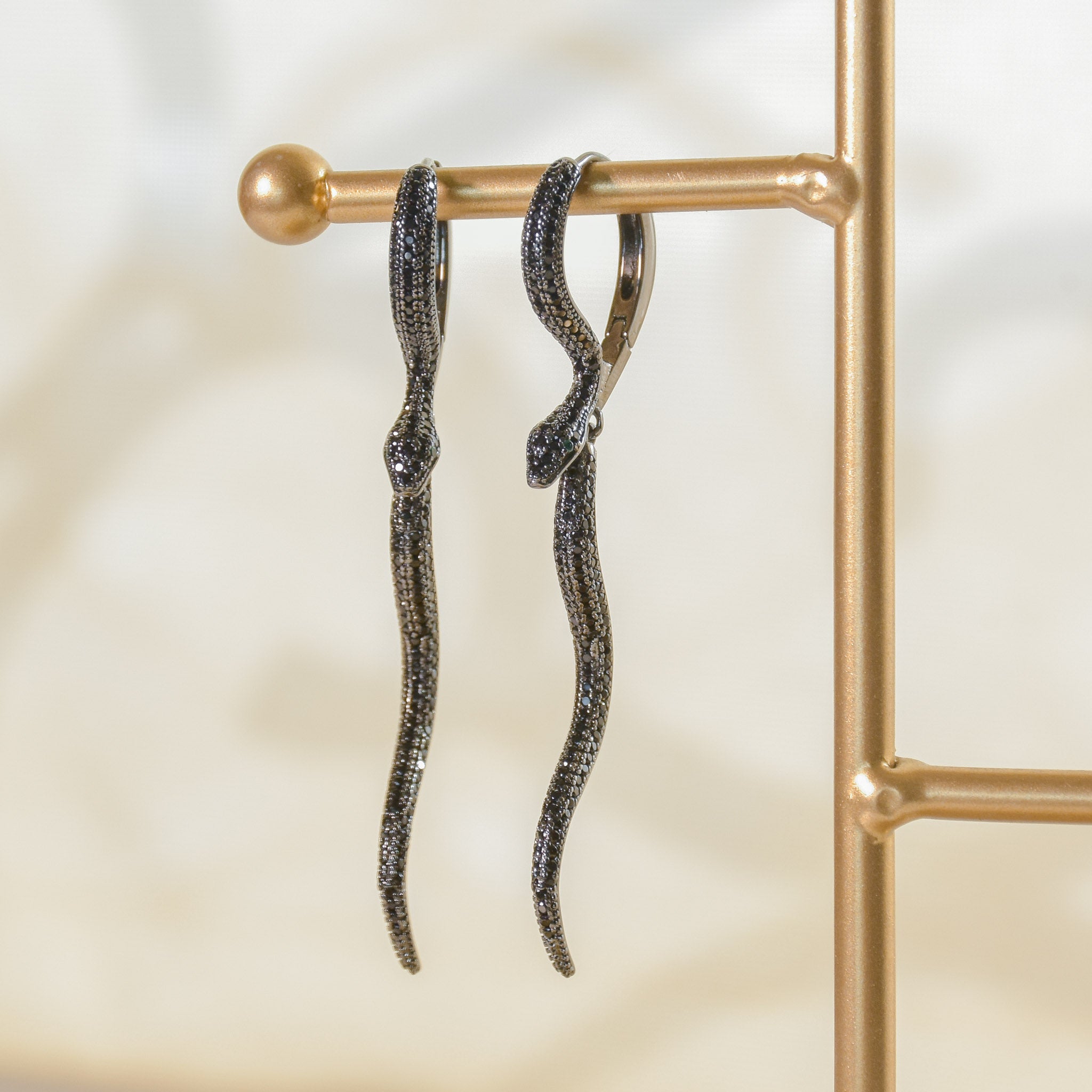 Gilded Snake Earrings