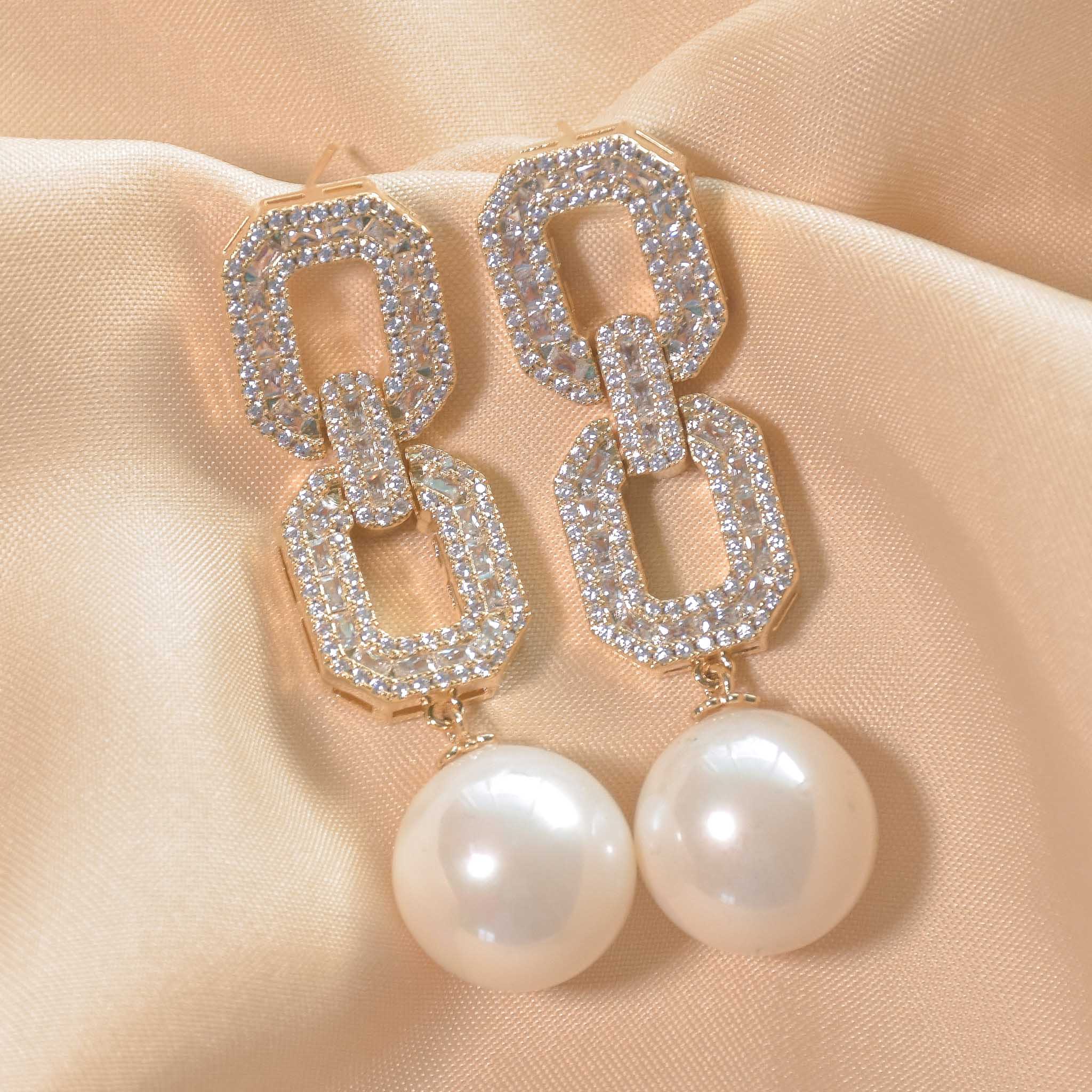 Diamond Link Earrings