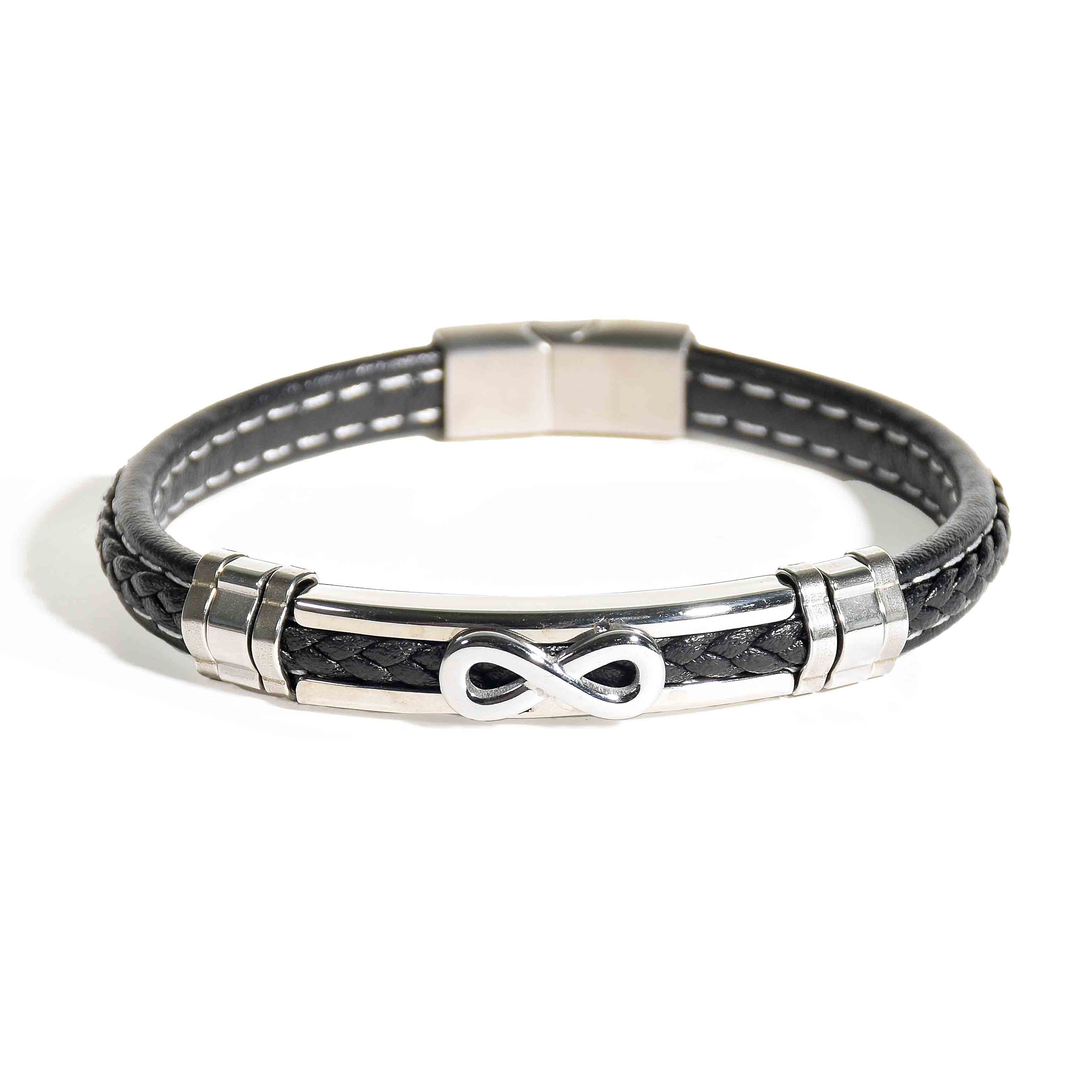 Braided Infinity Mens Bracelet