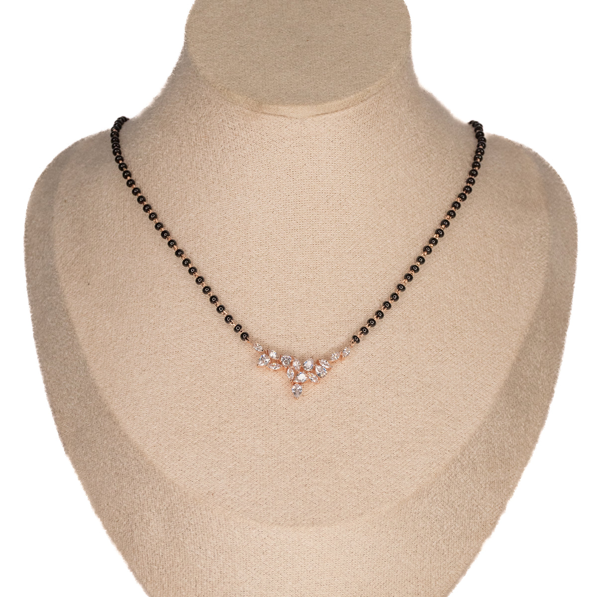 Dainty Leaf Mangalsutra Necklace