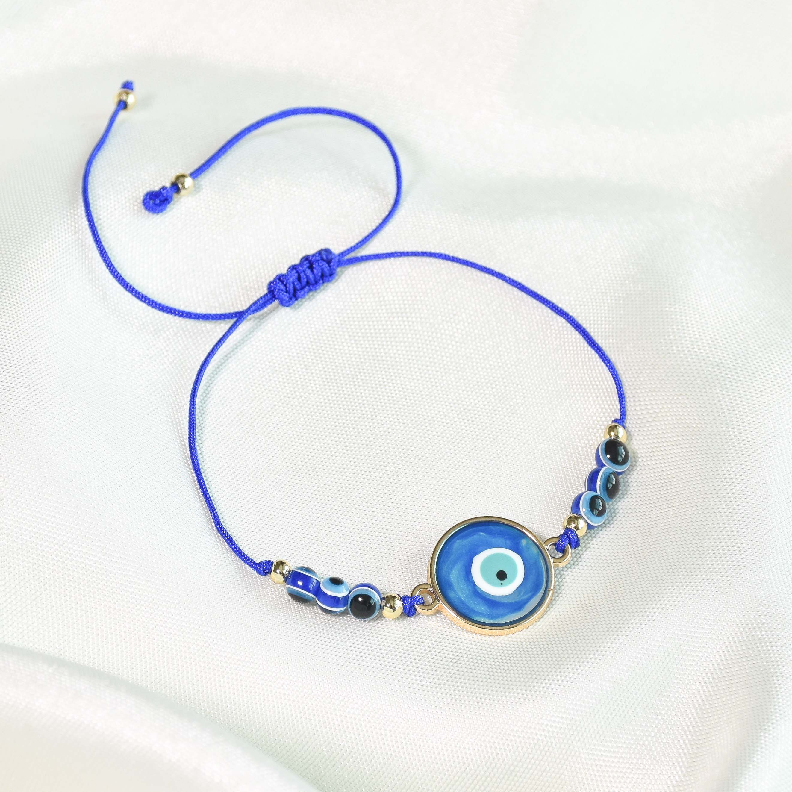 Evil Eye Rakhi Bracelets Set of 6