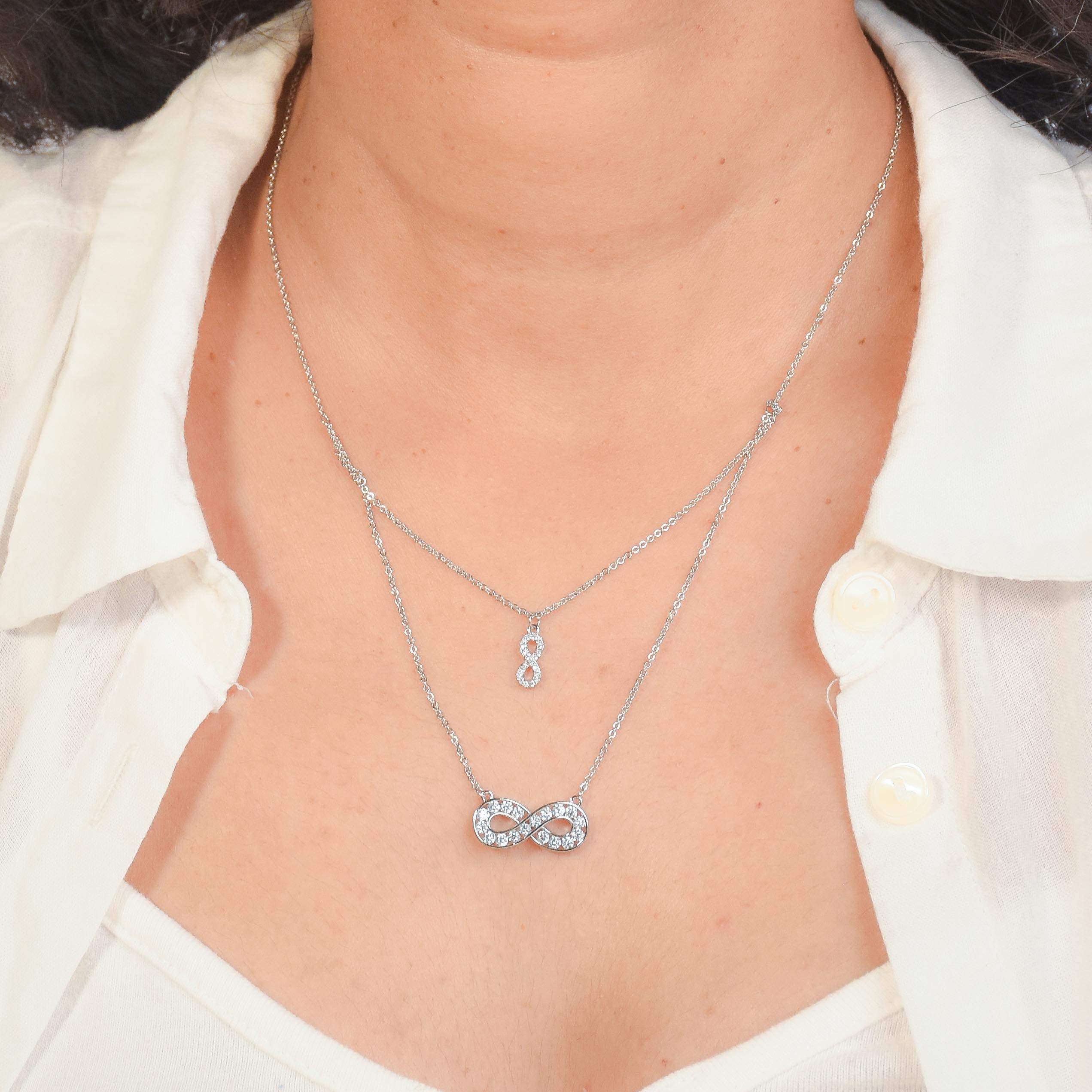 Timeless Infinity Layered Necklace