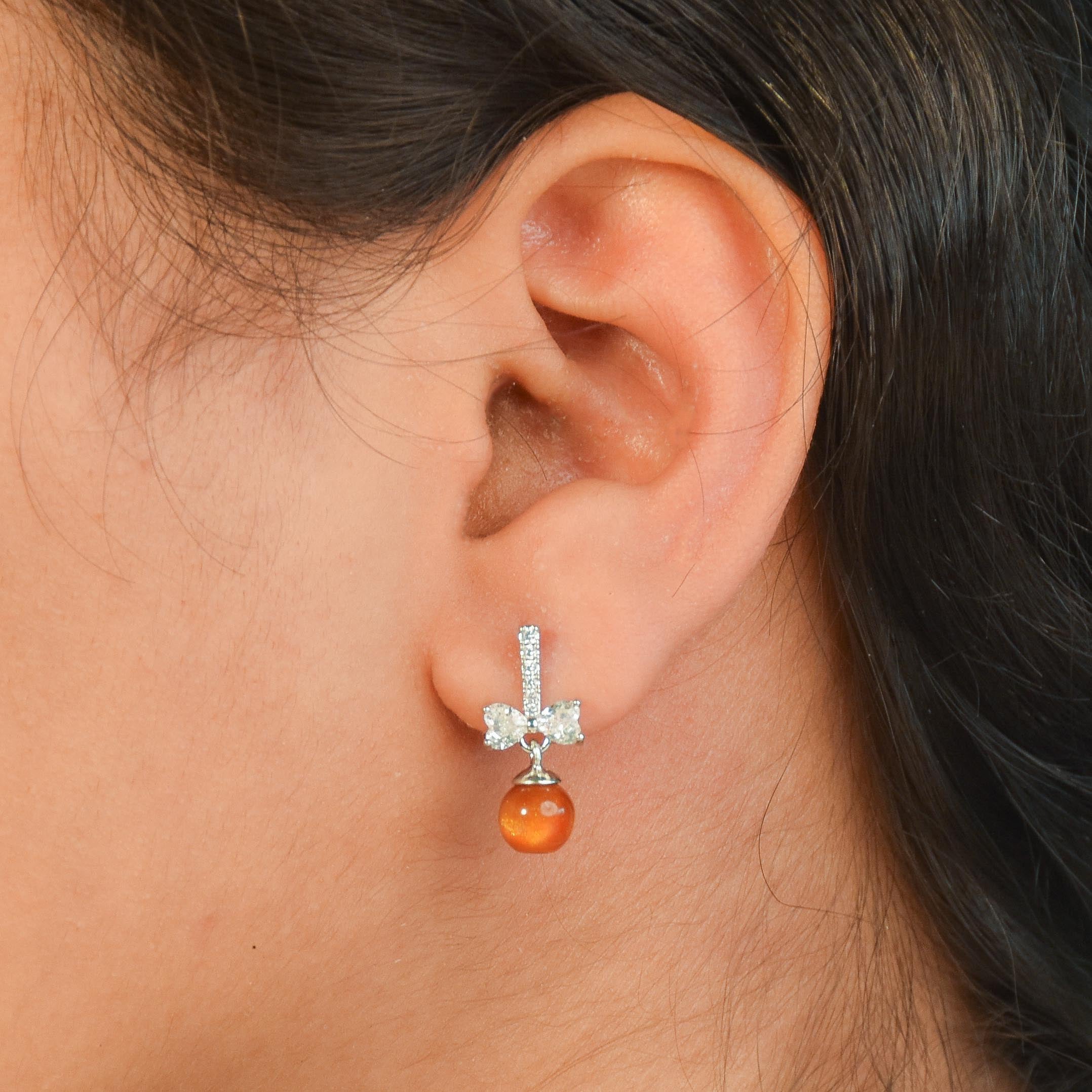 Persimmon Drop Earring