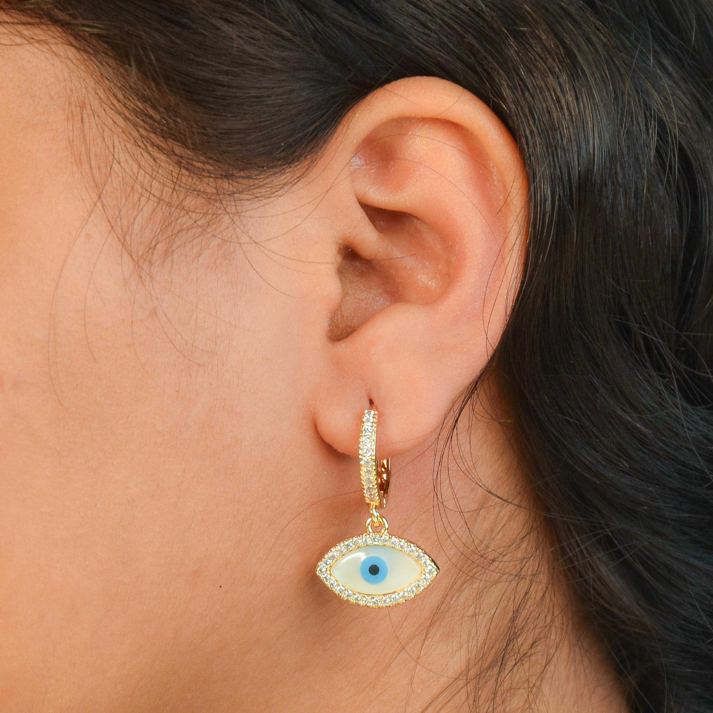 Elite Evil Eye Drop Earring