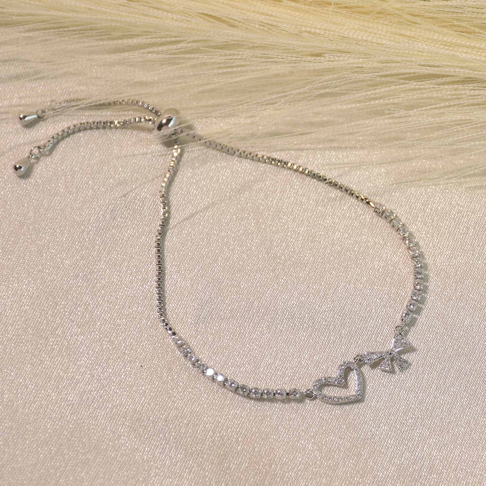 Heart Bow Bracelet
