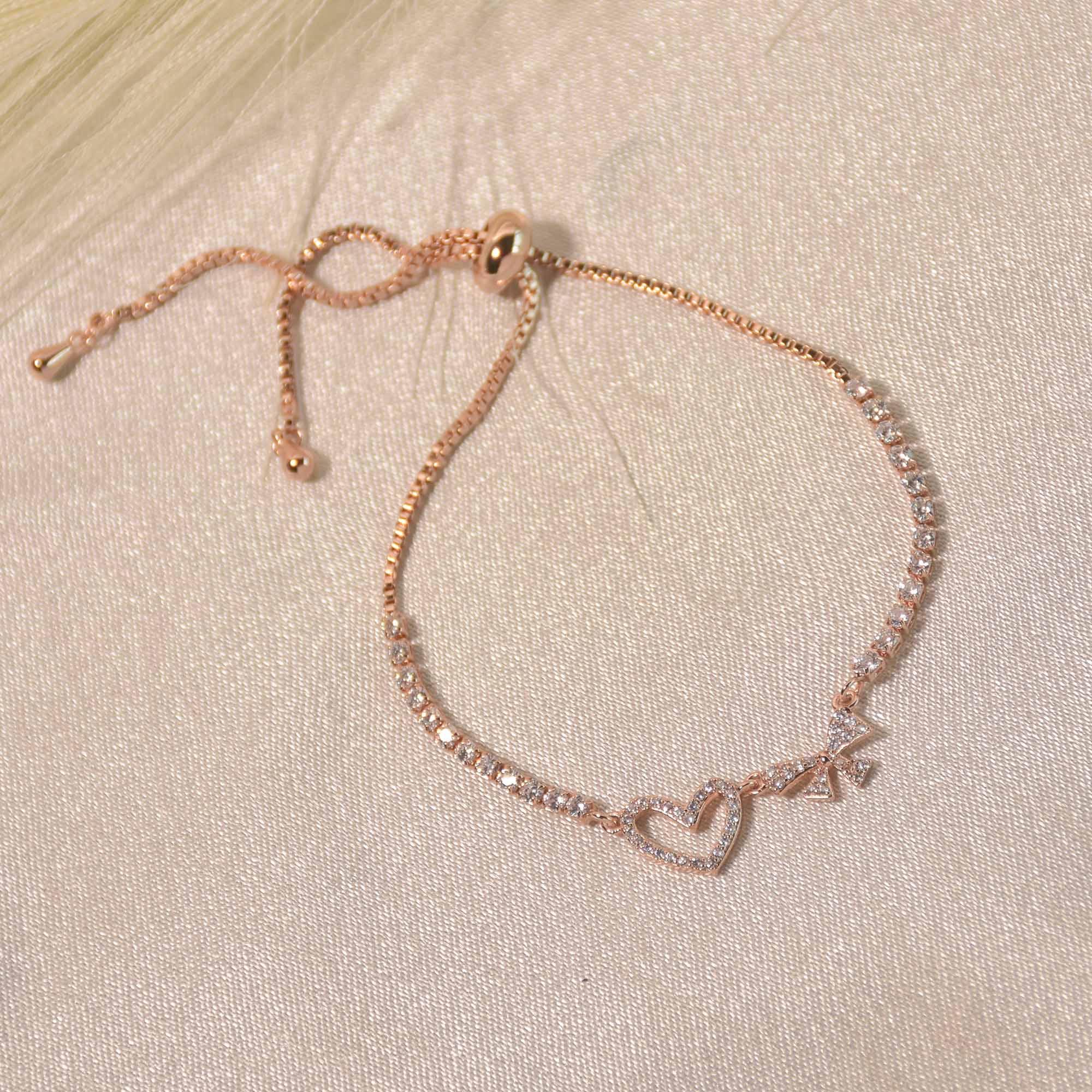 Heart Bow Bracelet