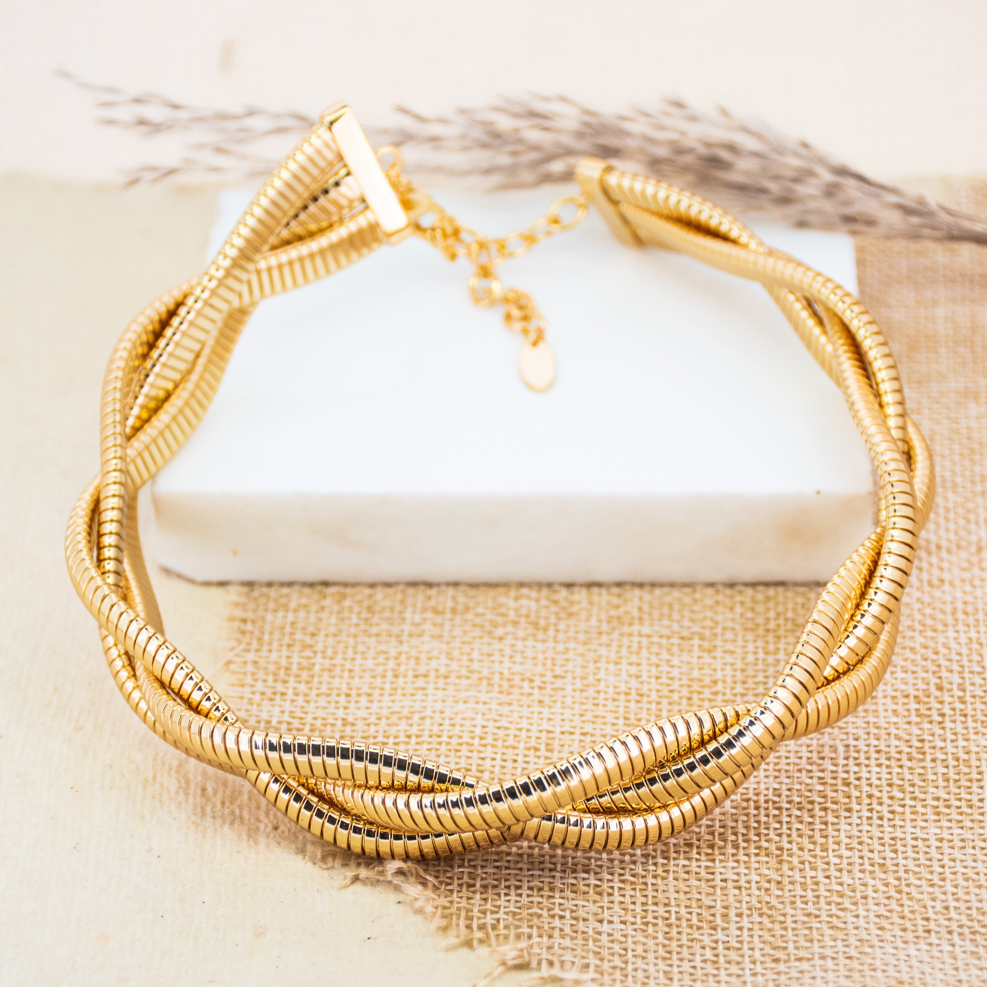 Rope Chunky Triple Layered Choker