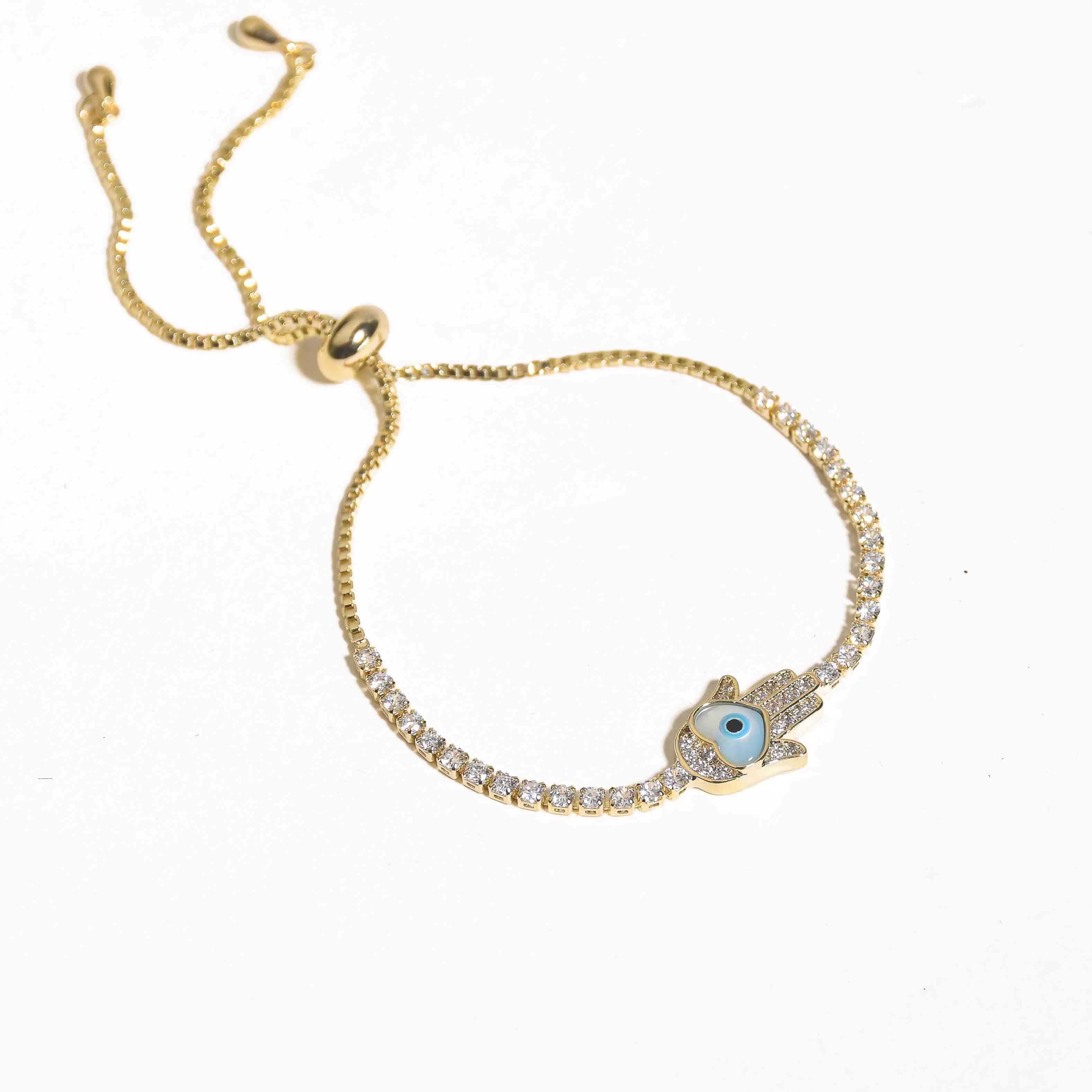 Hamsa Heart Bracelet