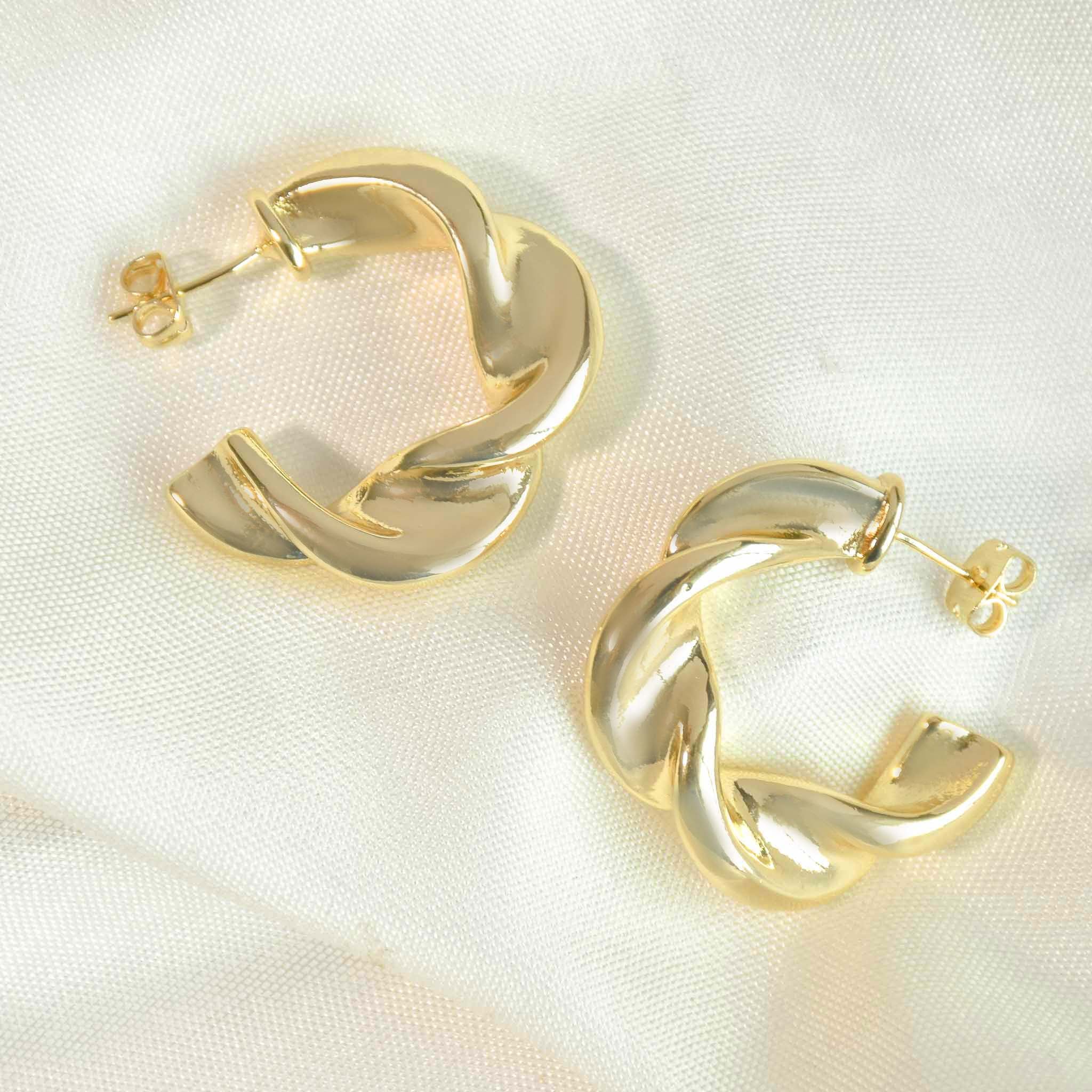 Twisted Hoop Earring