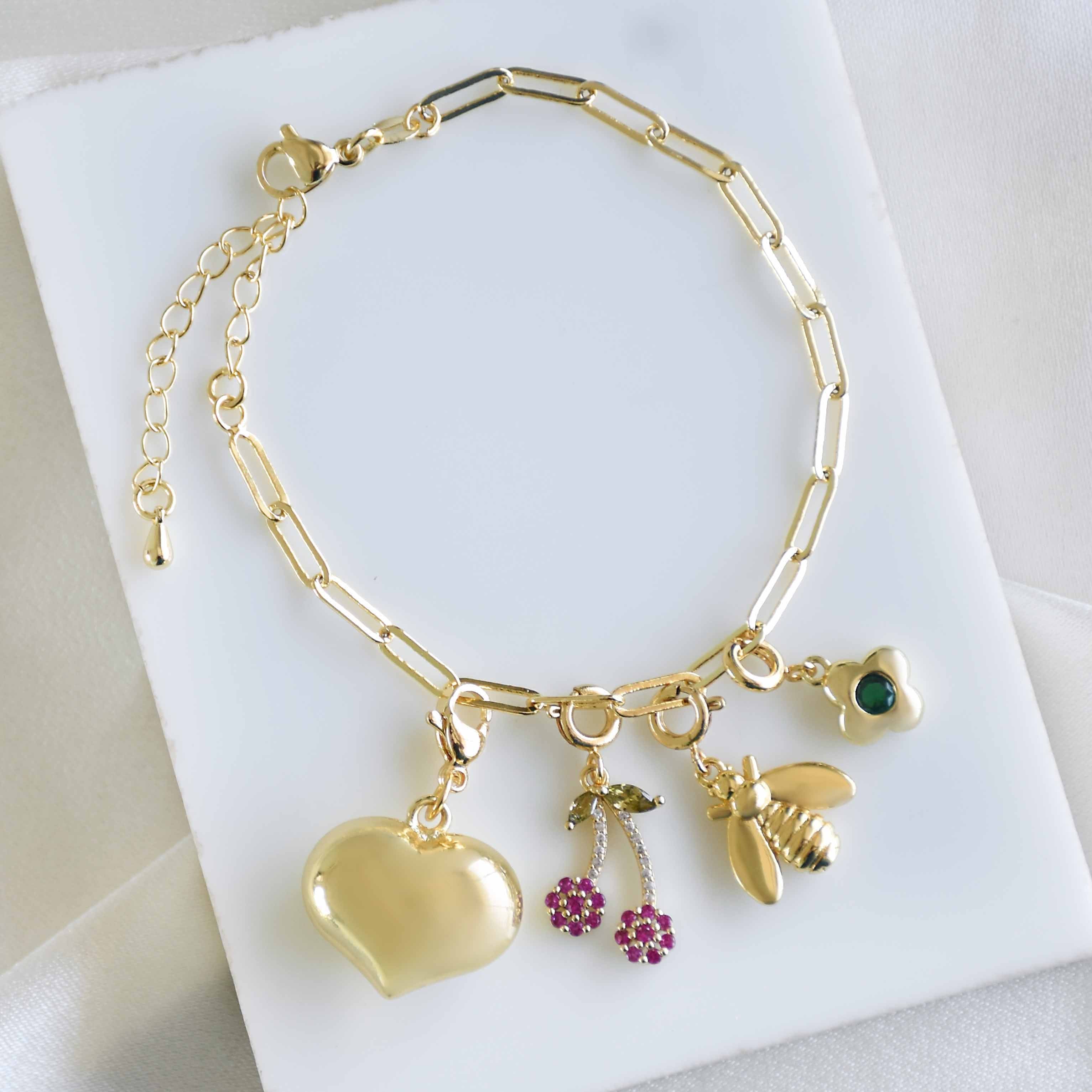 Custom Link Chain Bracelet / Necklace | Build Your Own Charm Story
