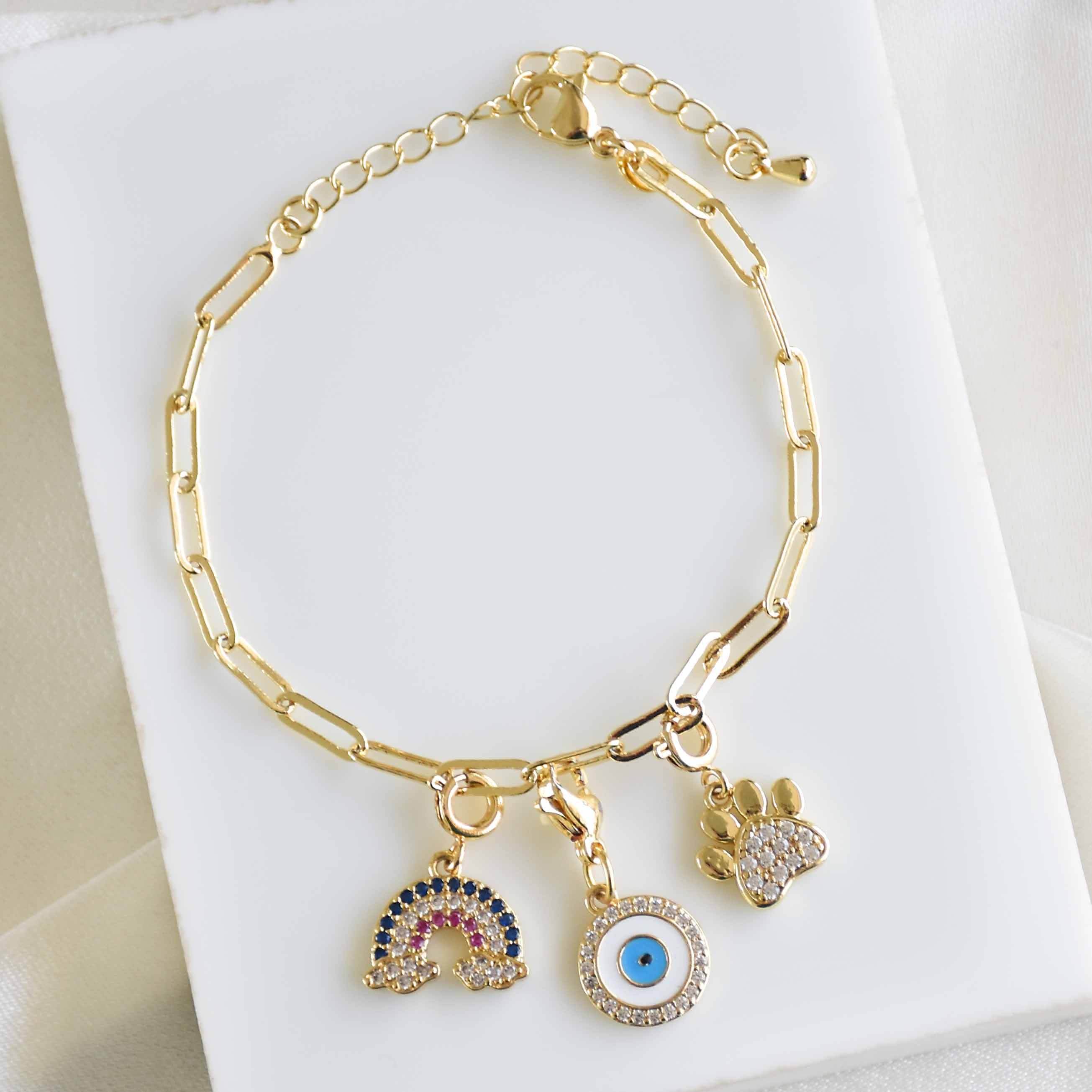 Custom Link Chain Bracelet / Necklace | Build Your Own Charm Story