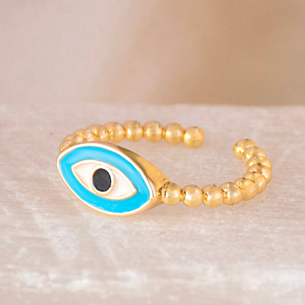 Pastel Evil Eye Ring