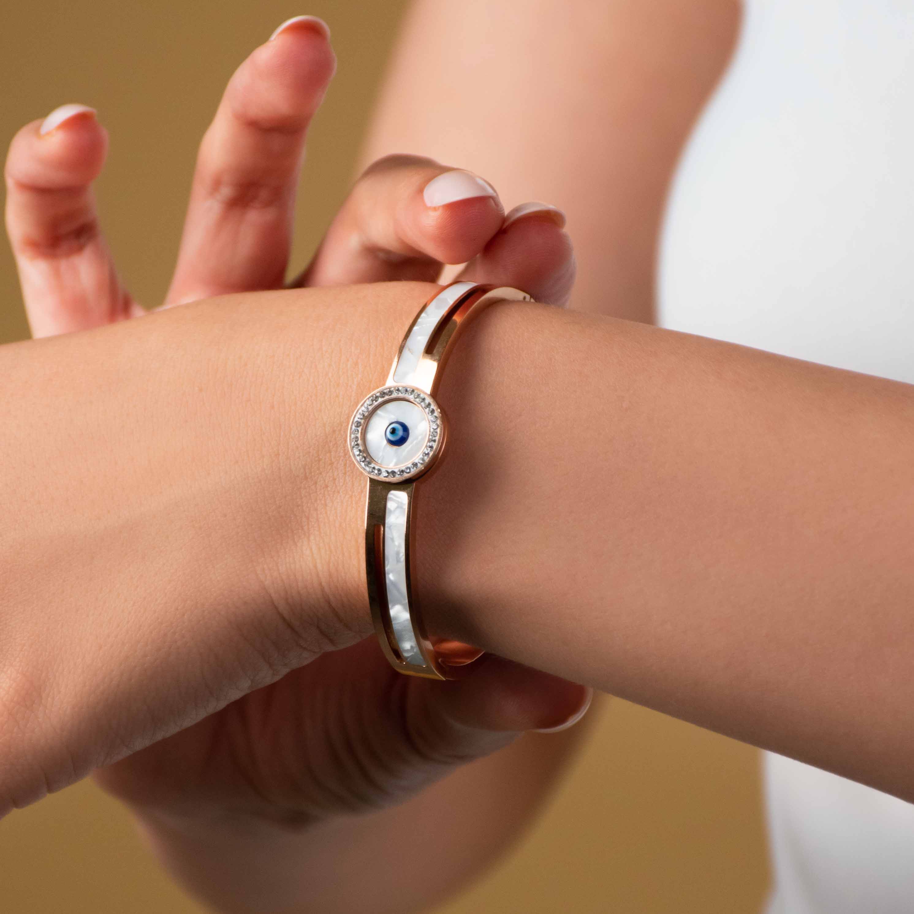 Evil Eye Round Bangle