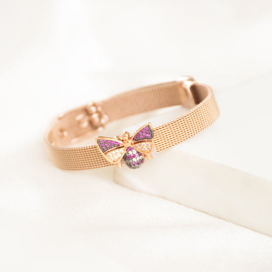 Pink Bee Watch Belt