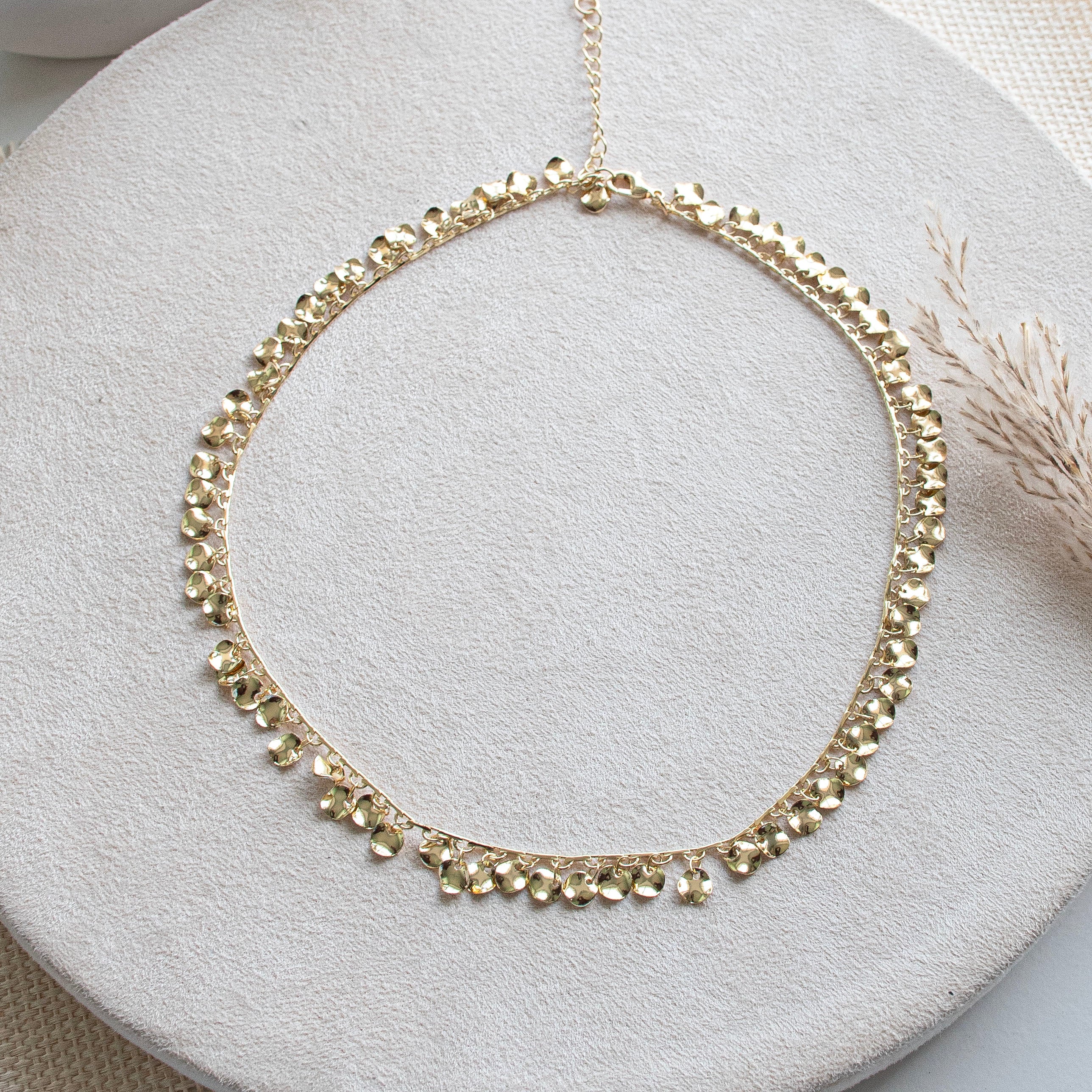 Gilded Jingle Chic Necklace