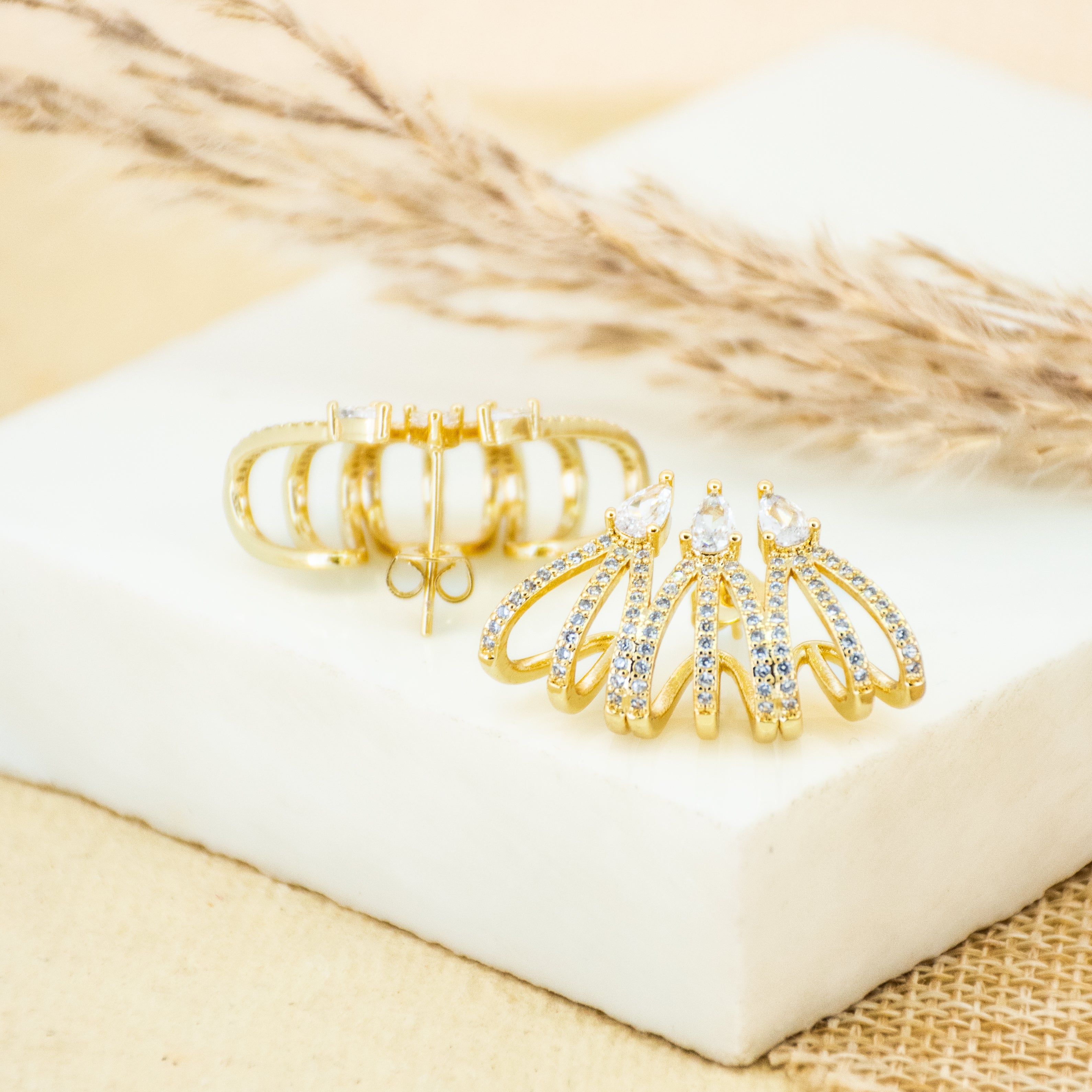 Three Patti Earrings