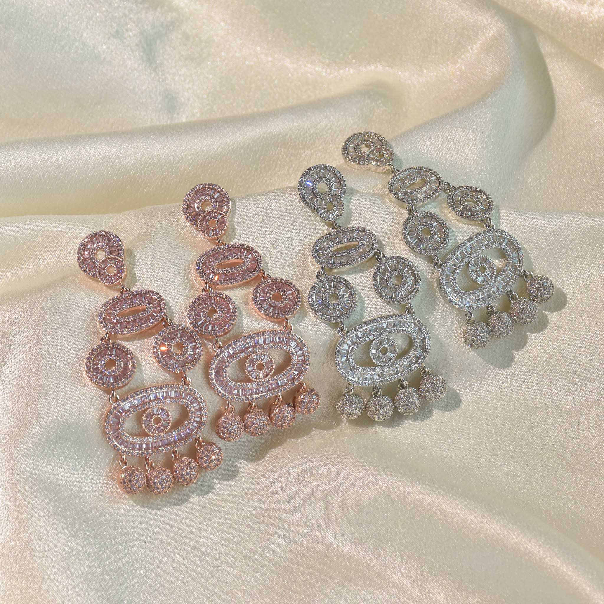 Eye of Elegance Drop Earrings