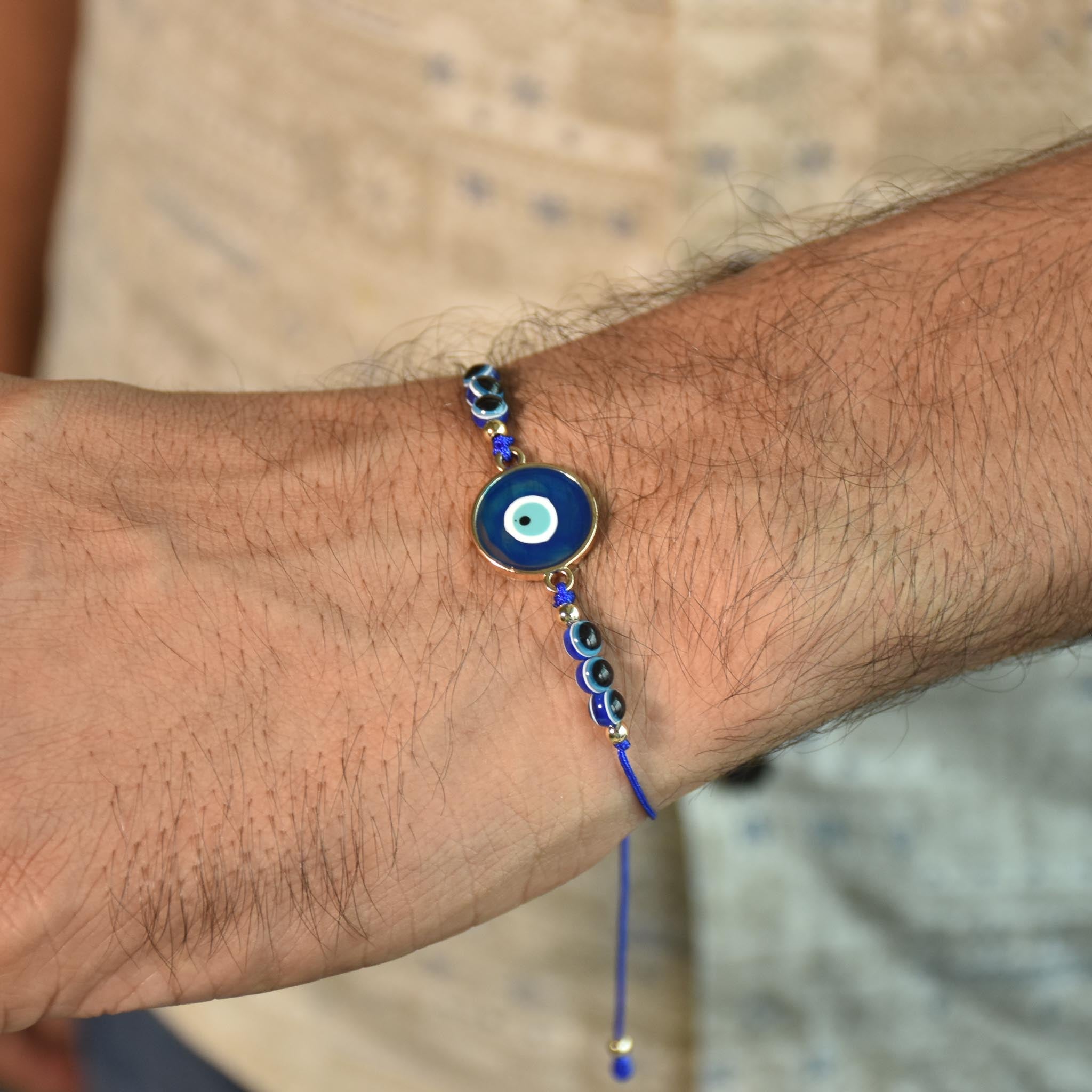 Evil Eye Rakhi Bracelets Set of 6