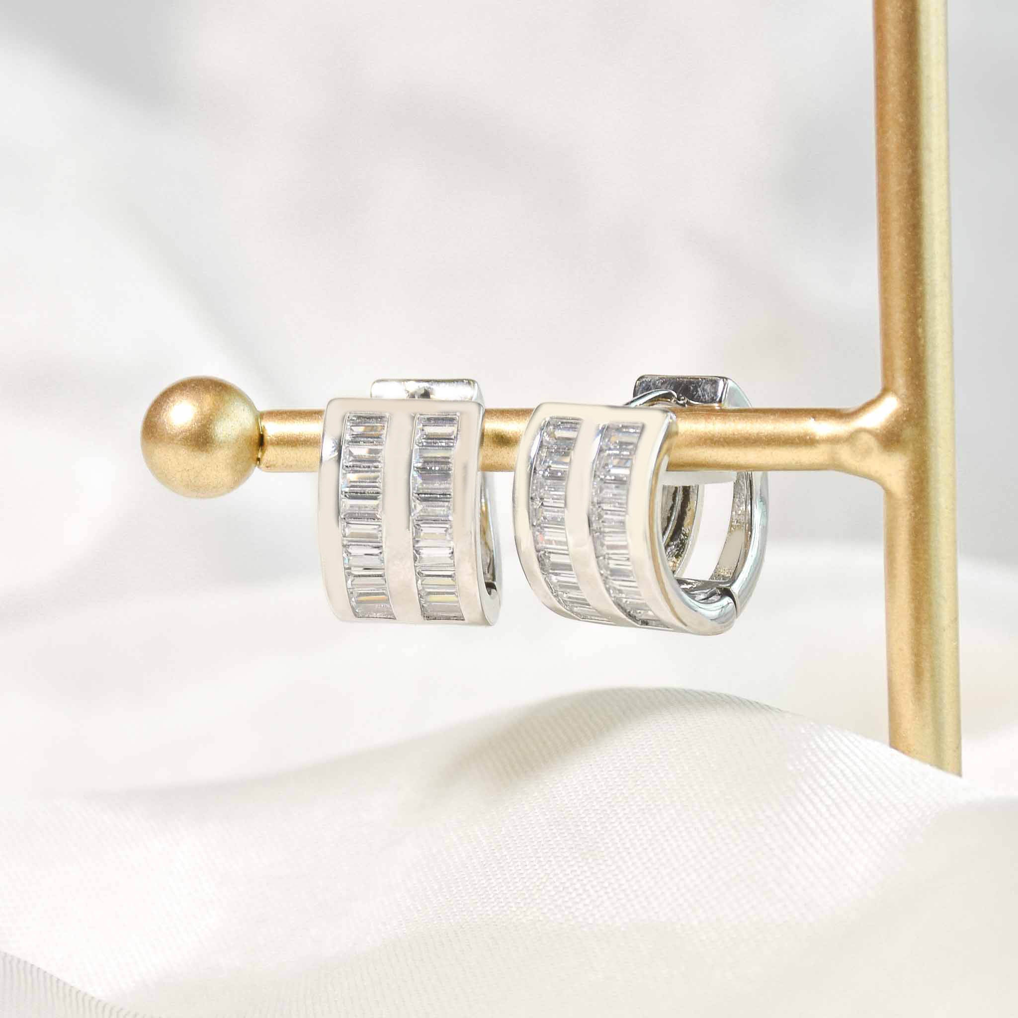 Statement Crystal Hoops